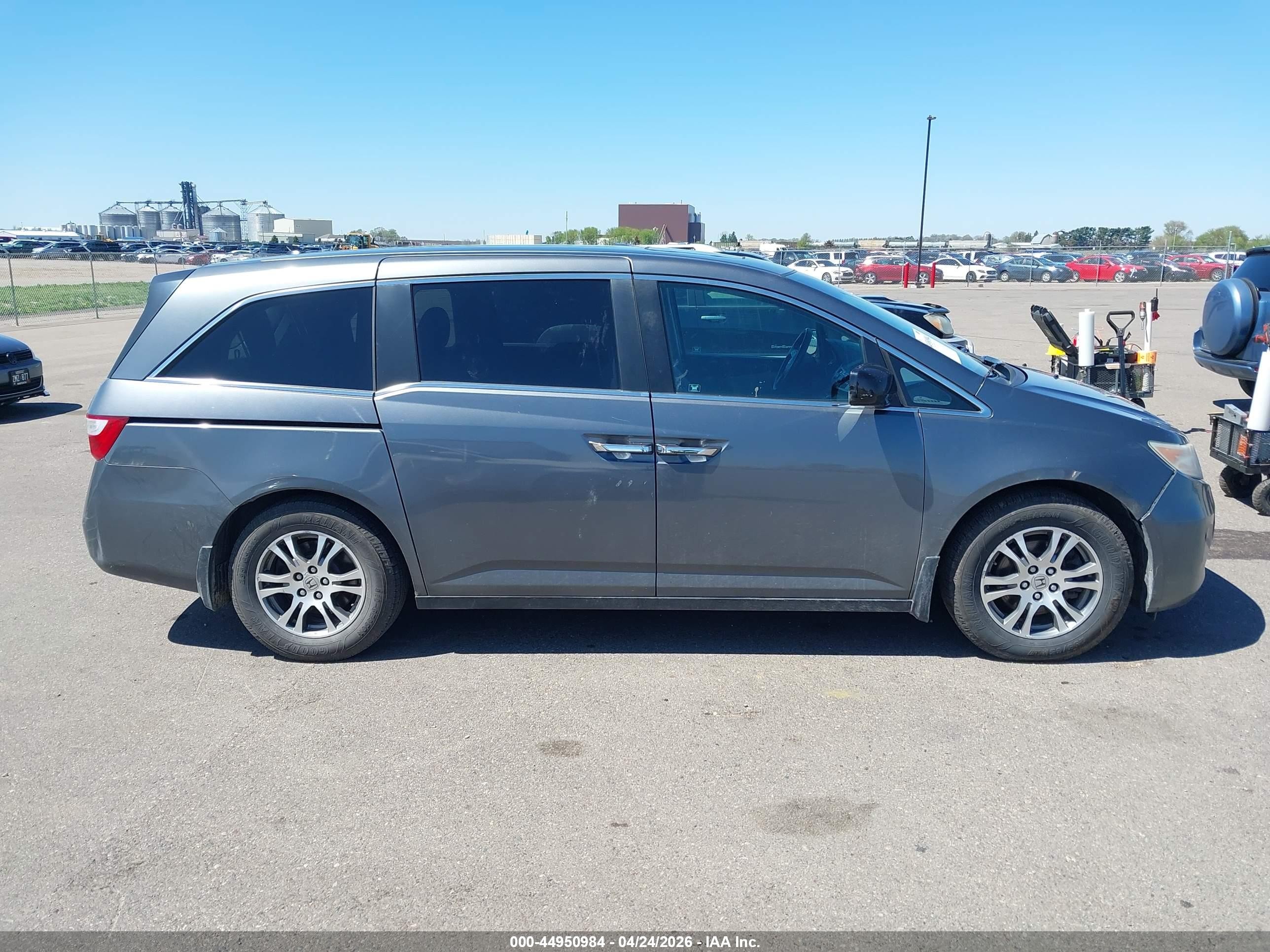 2012 Honda Odyssey Ex-l Gray vin: 5FNRL5H60CB127938