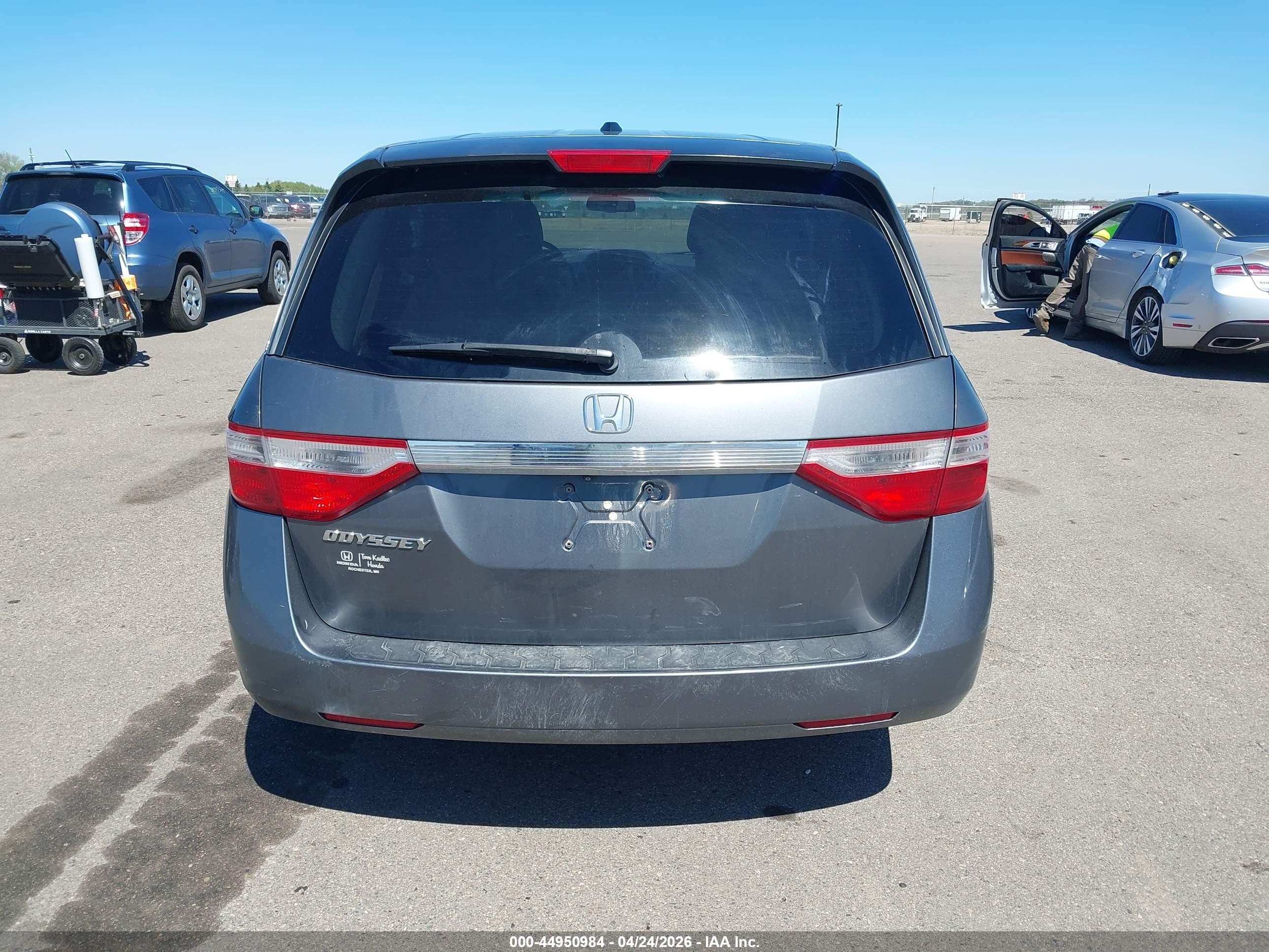 2012 Honda Odyssey Ex-l Gray vin: 5FNRL5H60CB127938