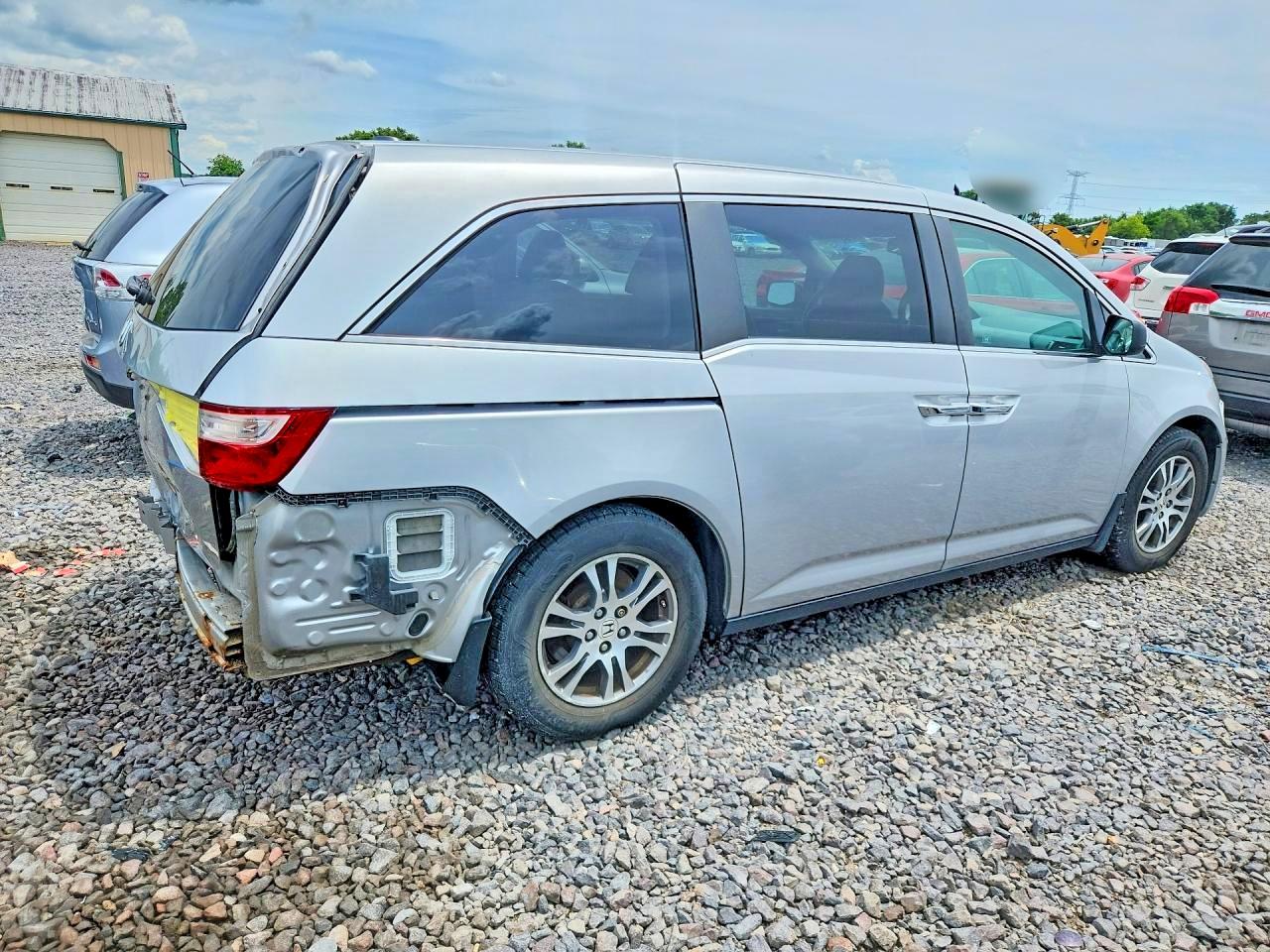 2012 Honda Odyssey Exl Gray vin: 5FNRL5H60CB131424