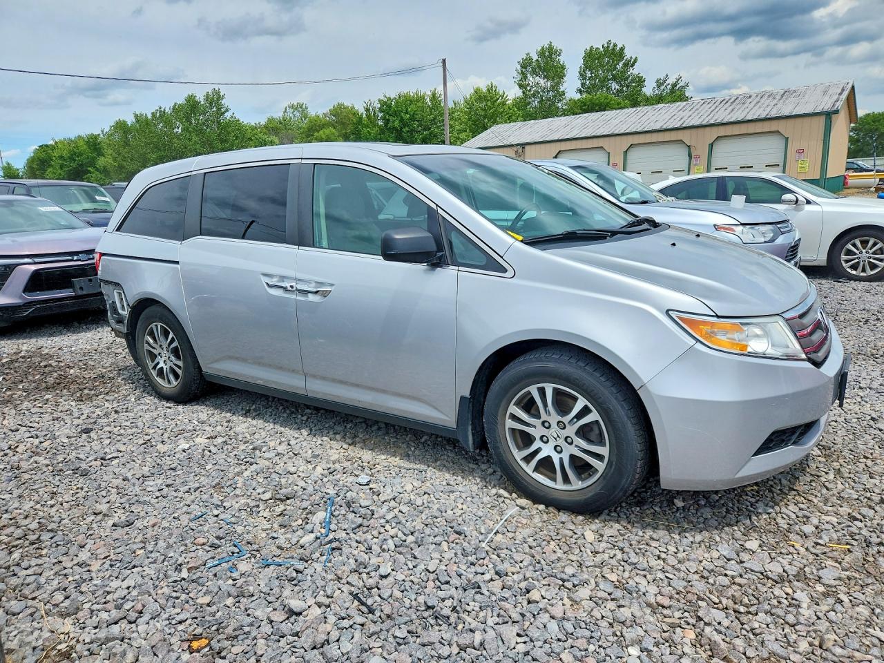 2012 Honda Odyssey Exl Gray vin: 5FNRL5H60CB131424
