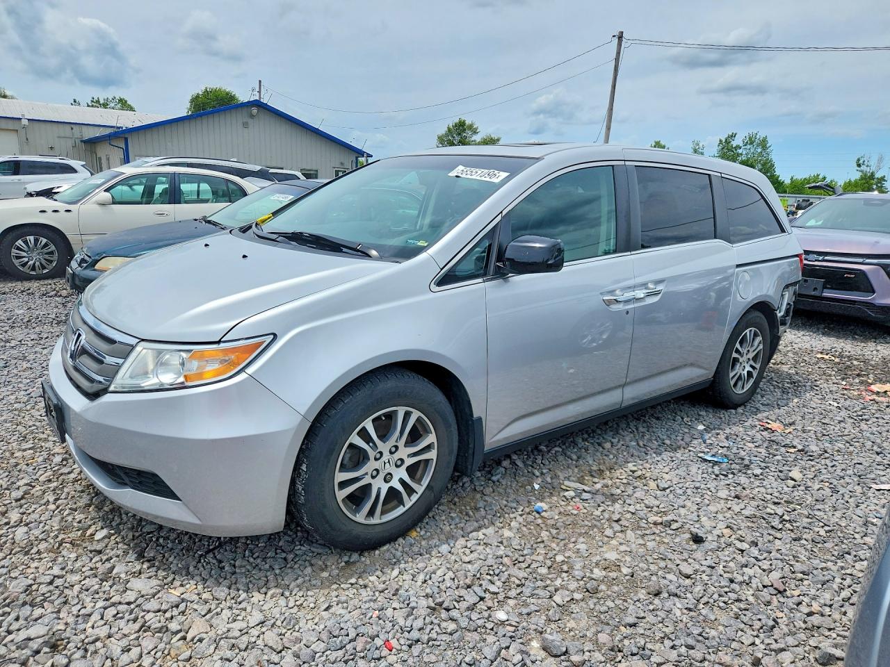 2012 Honda Odyssey Exl Gray vin: 5FNRL5H60CB131424