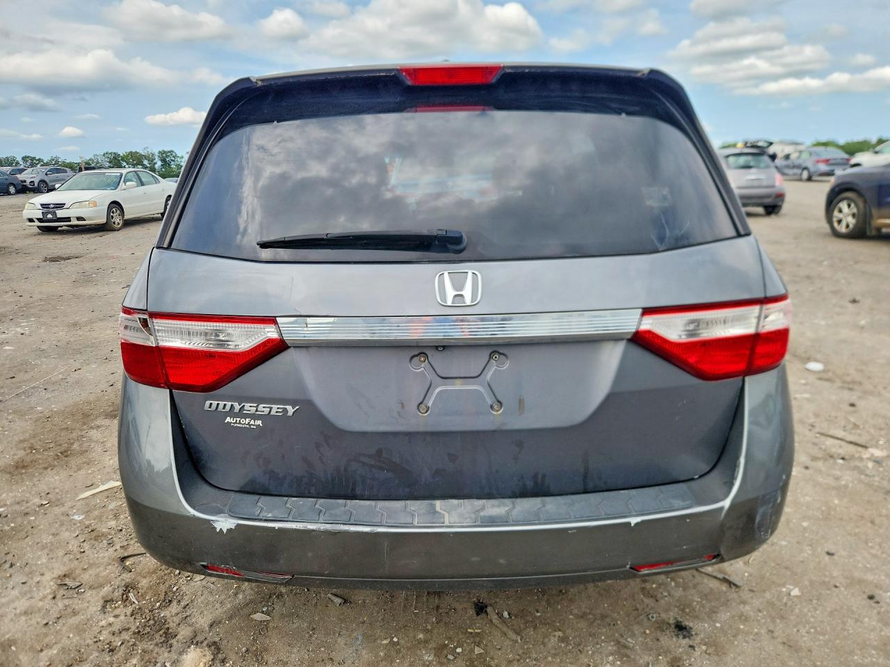 2012 Honda Odyssey Exl Gray vin: 5FNRL5H60CB137529