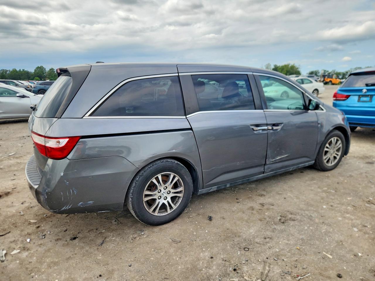 2012 Honda Odyssey Exl Gray vin: 5FNRL5H60CB137529