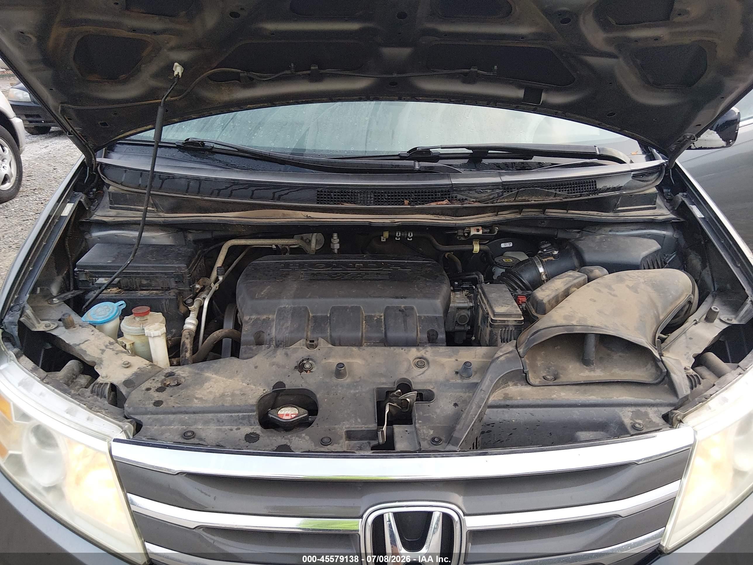 2013 Honda Odyssey Ex-l Gray vin: 5FNRL5H60DB016856