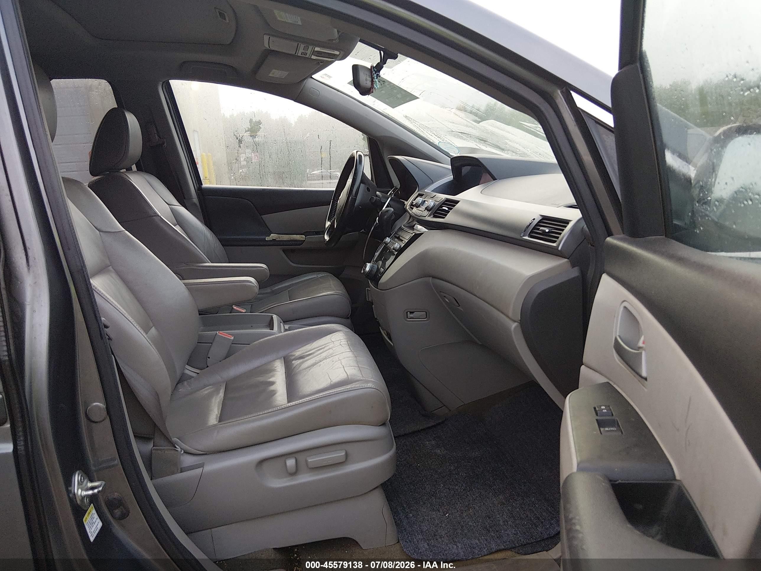 2013 Honda Odyssey Ex-l Gray vin: 5FNRL5H60DB016856