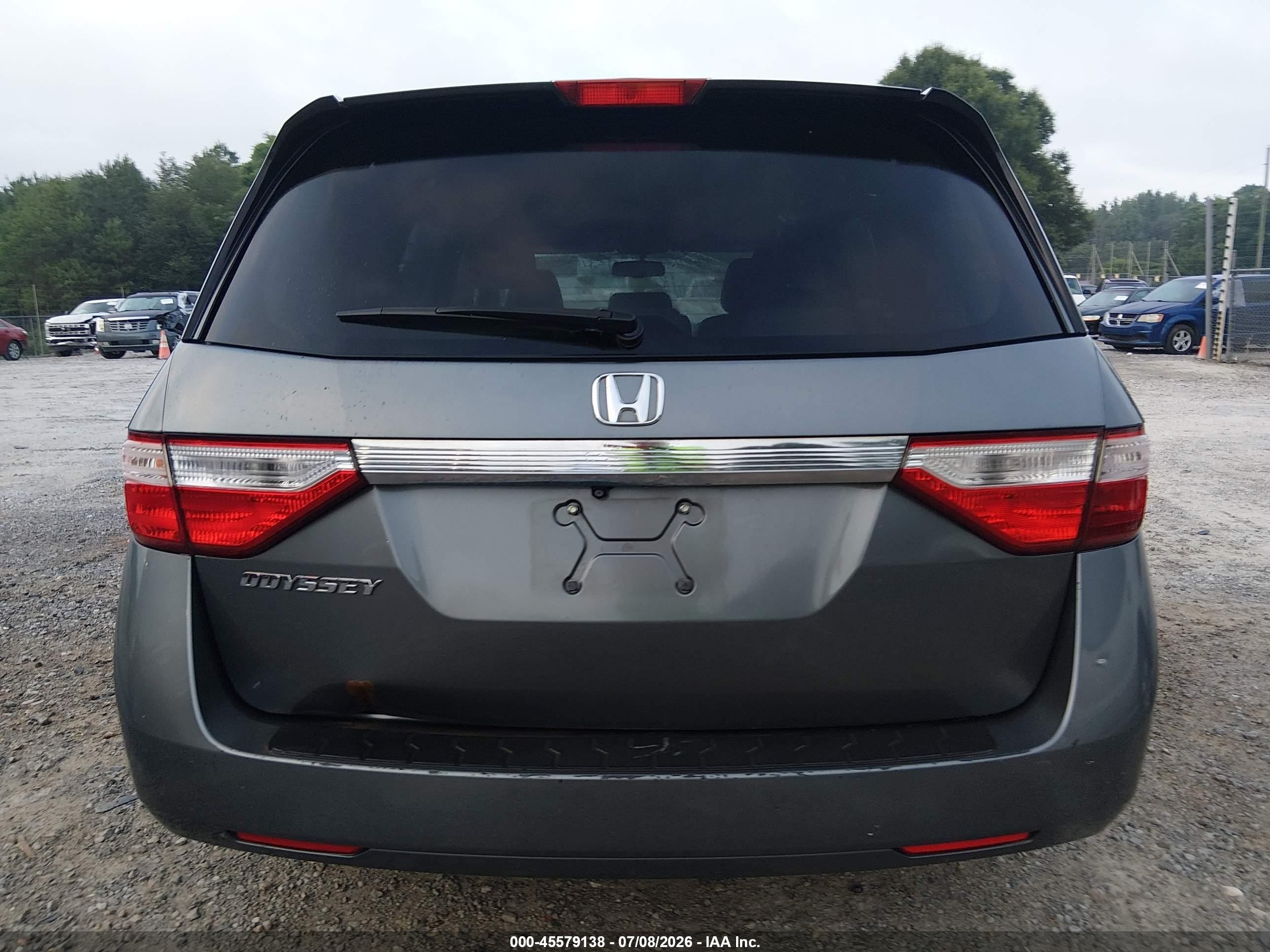 2013 Honda Odyssey Ex-l Gray vin: 5FNRL5H60DB016856