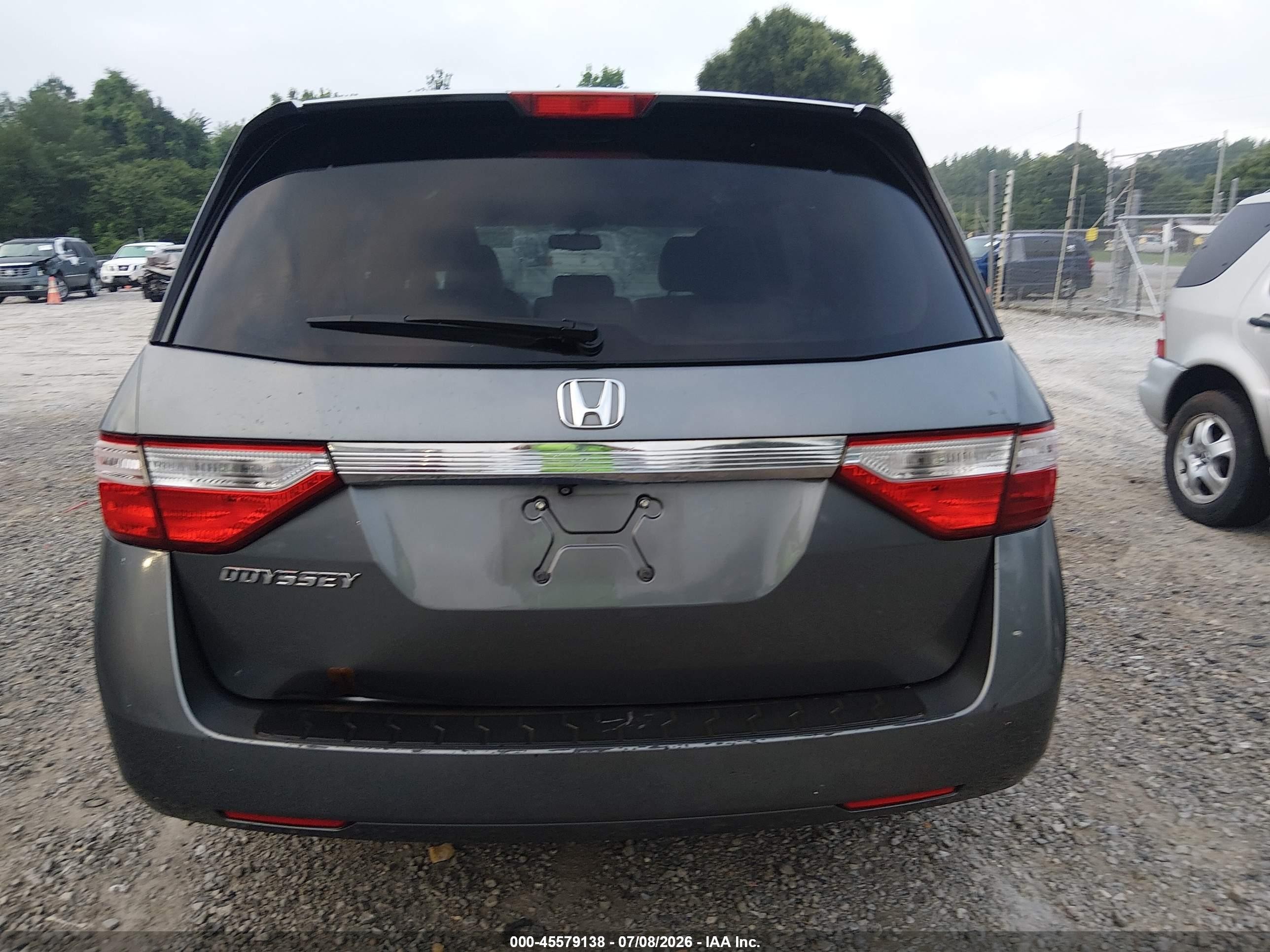 2013 Honda Odyssey Ex-l Gray vin: 5FNRL5H60DB016856
