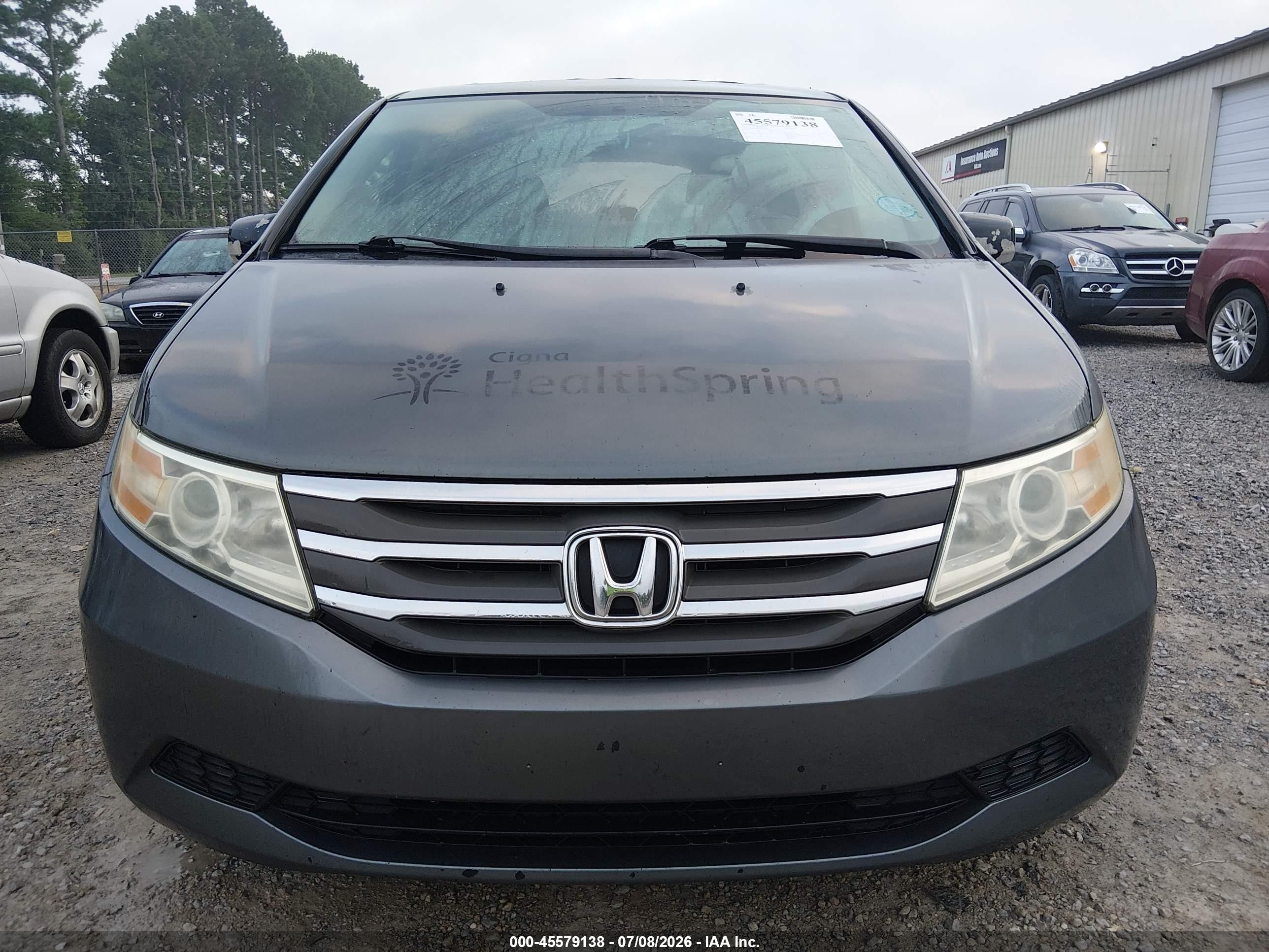 2013 Honda Odyssey Ex-l Gray vin: 5FNRL5H60DB016856