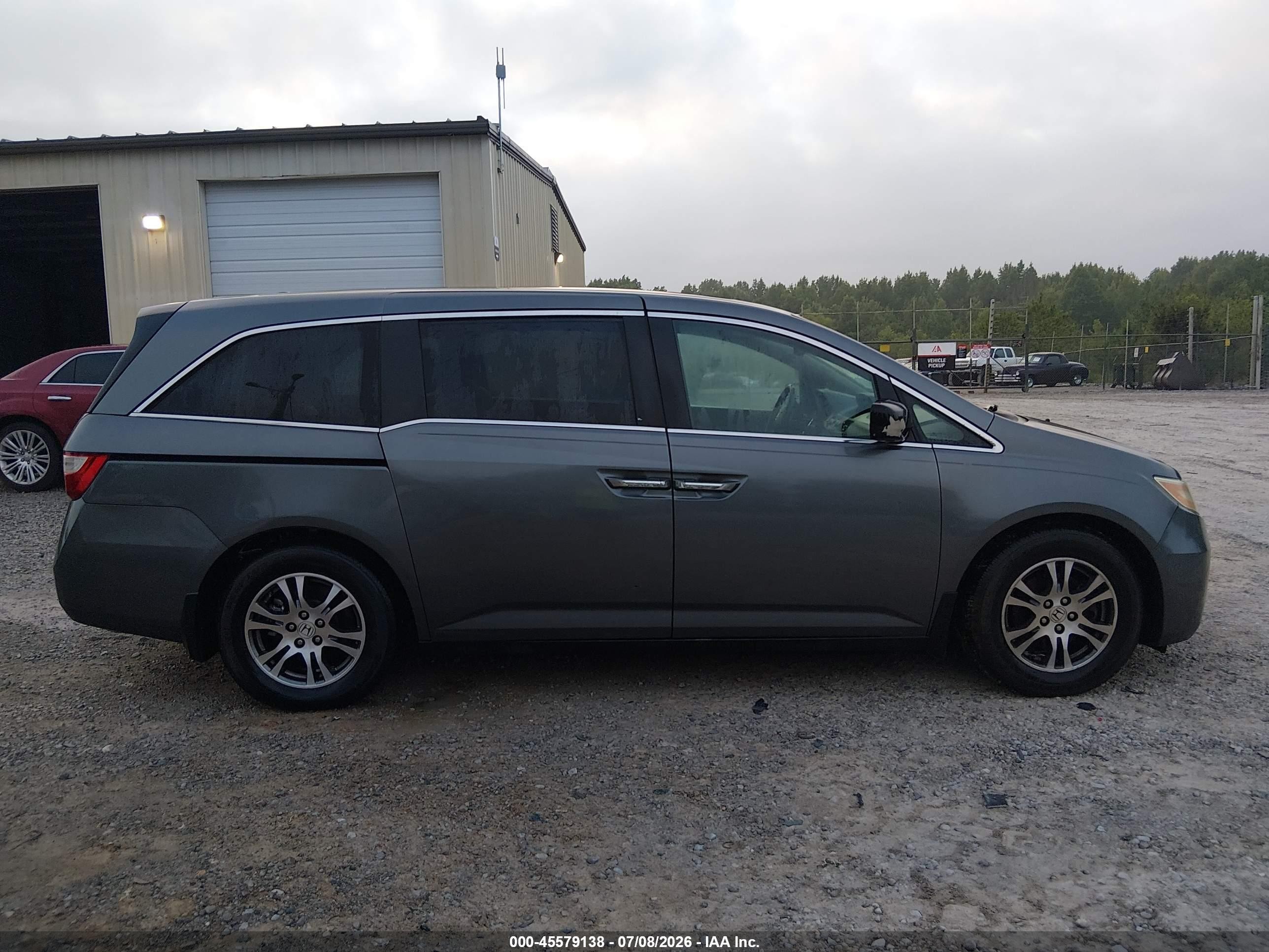2013 Honda Odyssey Ex-l Gray vin: 5FNRL5H60DB016856