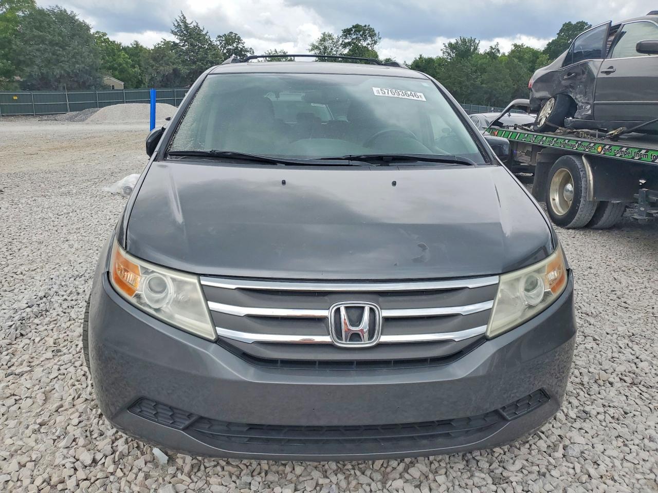 2013 Honda Odyssey Exl Gray vin: 5FNRL5H60DB025153