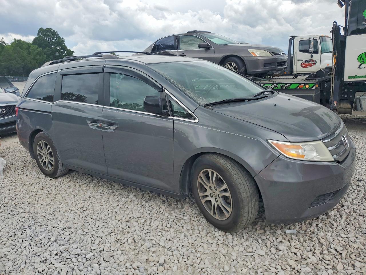2013 Honda Odyssey Exl Gray vin: 5FNRL5H60DB025153