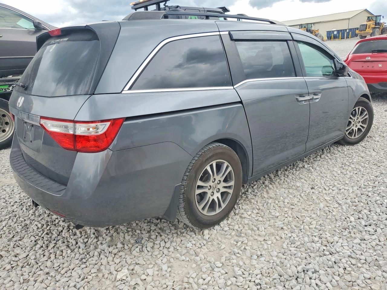 2013 Honda Odyssey Exl Gray vin: 5FNRL5H60DB025153
