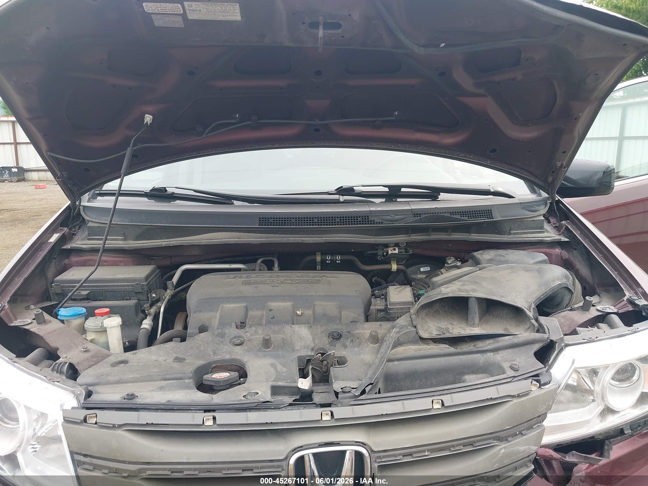 2013 Honda Odyssey Ex-l Maroon vin: 5FNRL5H60DB025671