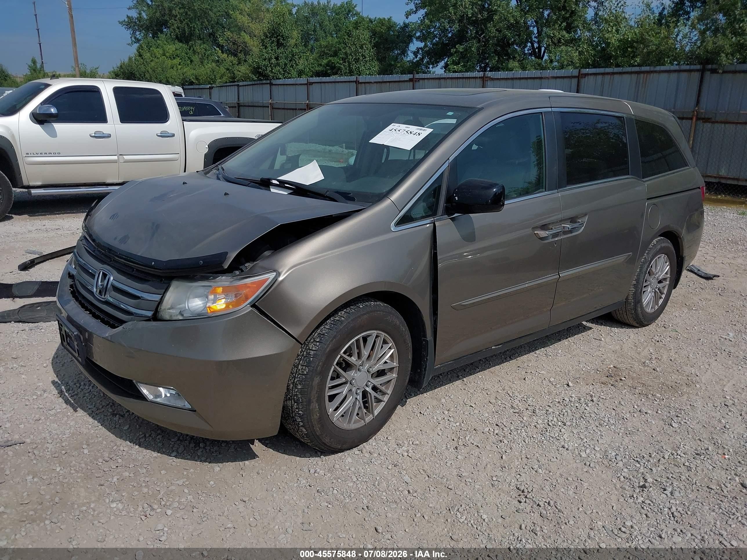 2013 Honda Odyssey Ex-l Gold vin: 5FNRL5H60DB046620