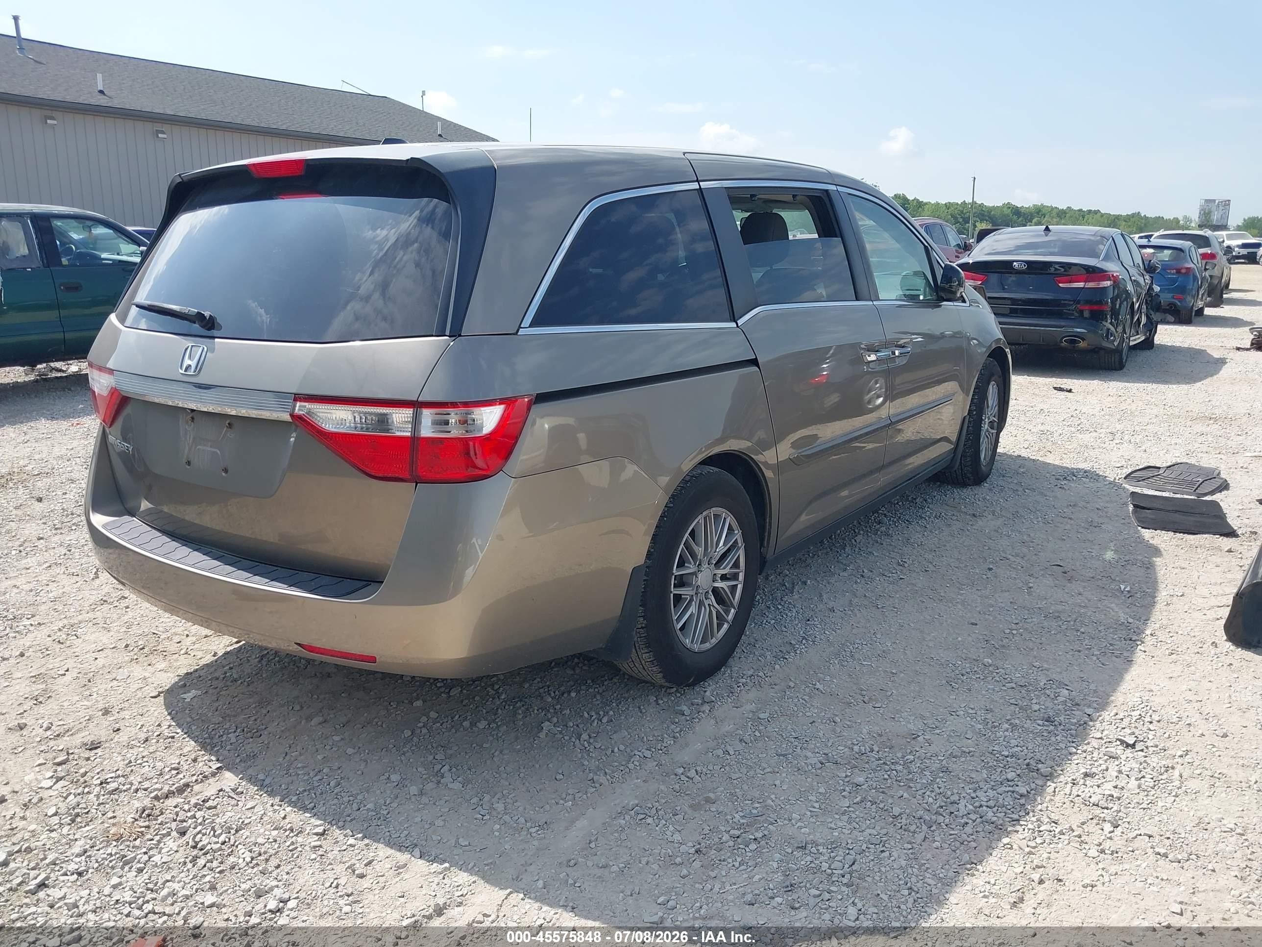 2013 Honda Odyssey Ex-l Gold vin: 5FNRL5H60DB046620