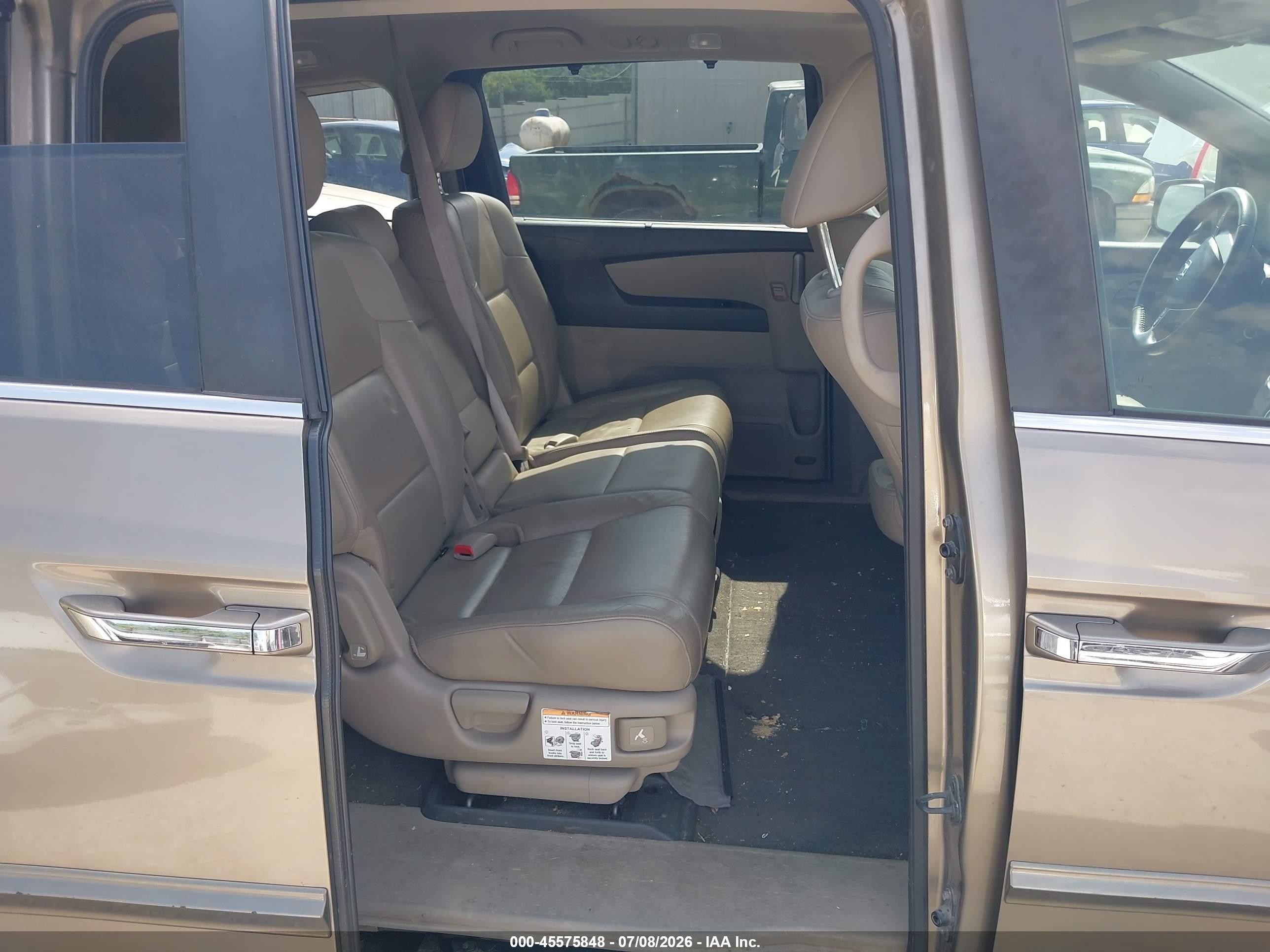 2013 Honda Odyssey Ex-l Gold vin: 5FNRL5H60DB046620