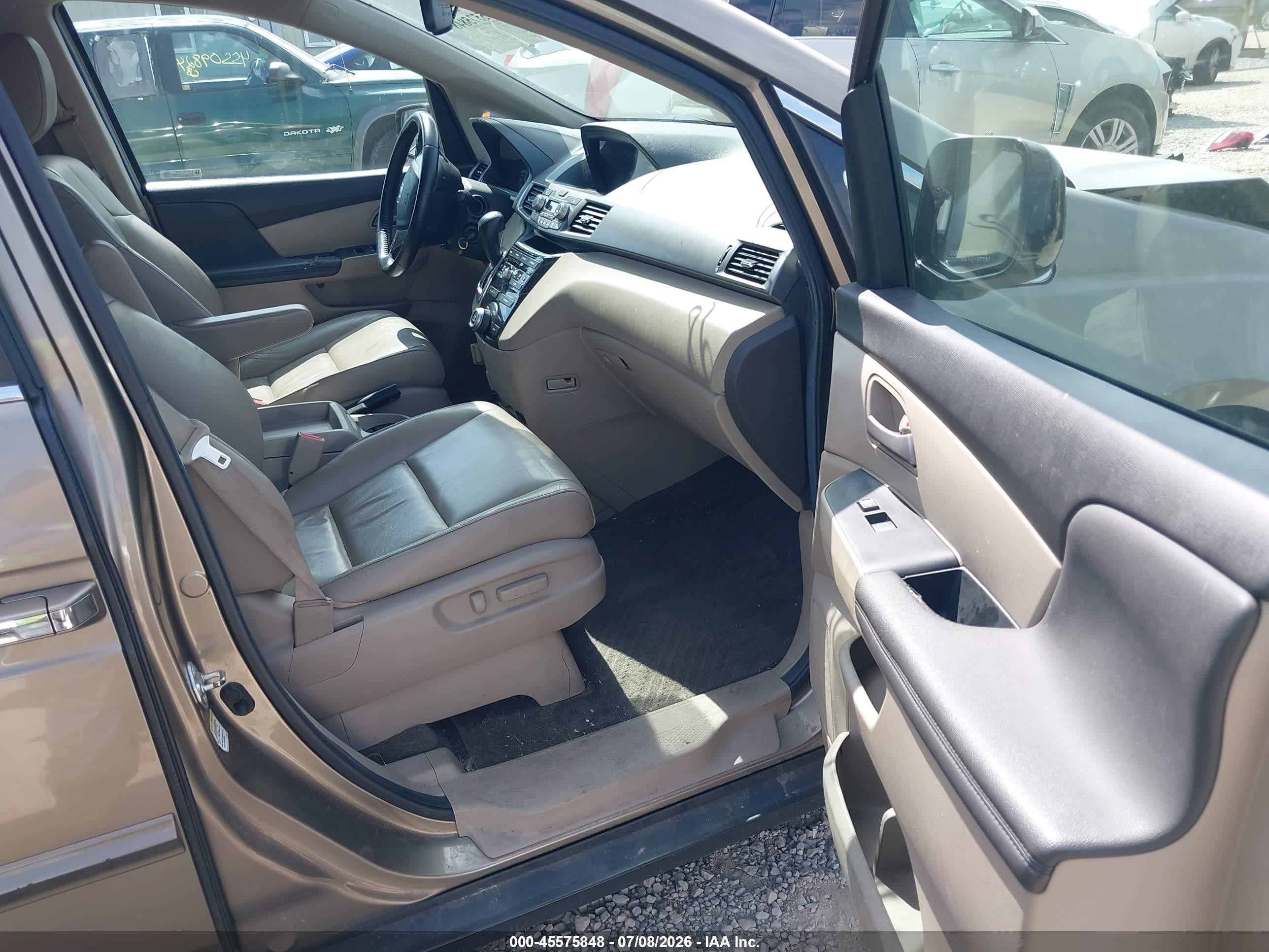 2013 Honda Odyssey Ex-l Gold vin: 5FNRL5H60DB046620