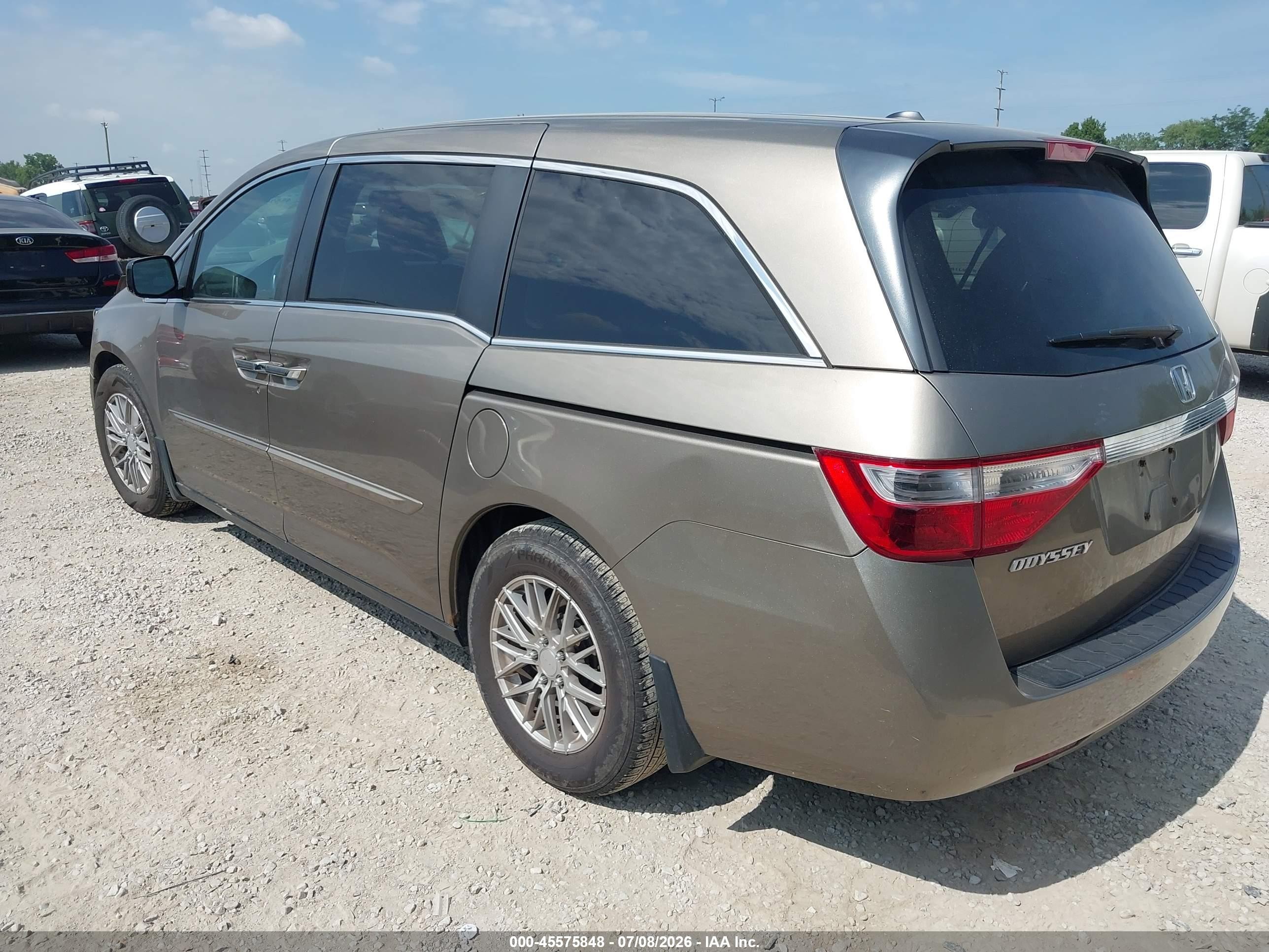 2013 Honda Odyssey Ex-l Gold vin: 5FNRL5H60DB046620