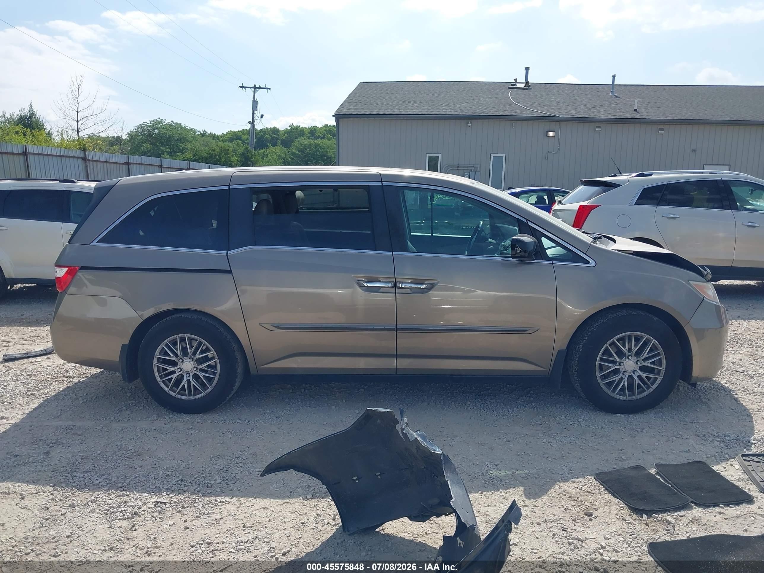 2013 Honda Odyssey Ex-l Gold vin: 5FNRL5H60DB046620