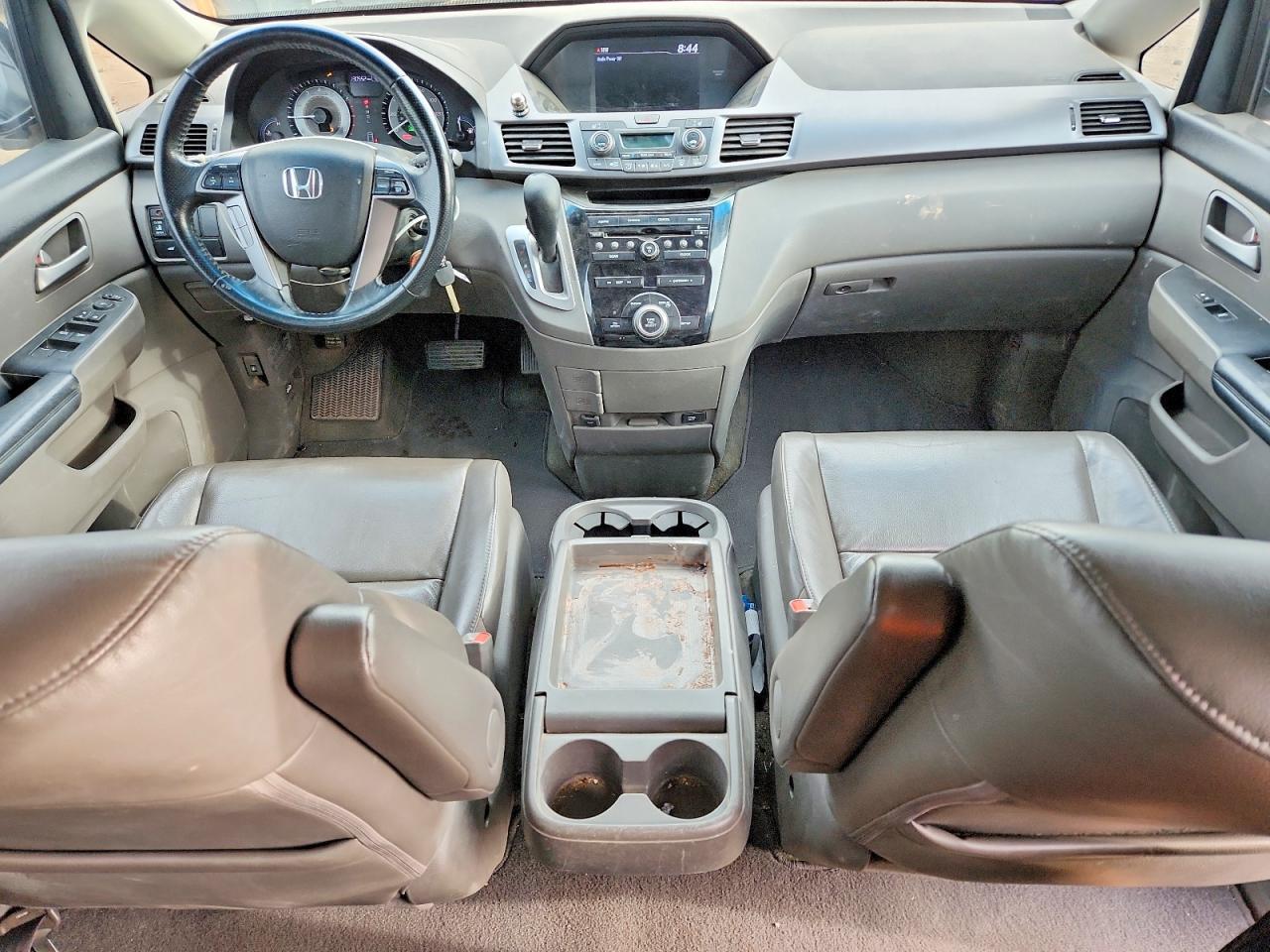 2013 Honda Odyssey Exl White vin: 5FNRL5H60DB047265