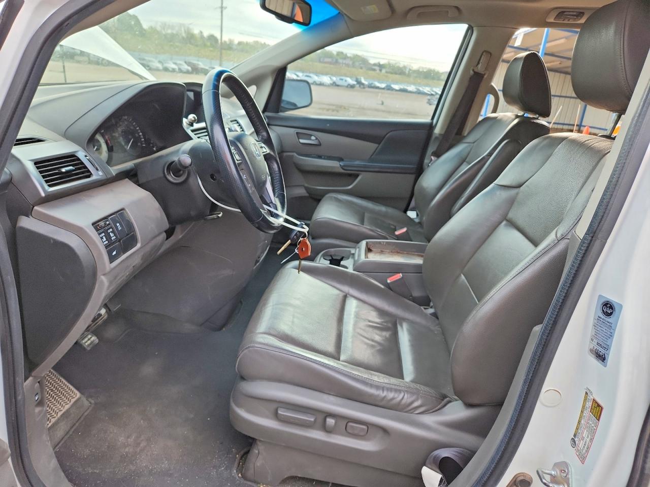 2013 Honda Odyssey Exl White vin: 5FNRL5H60DB047265