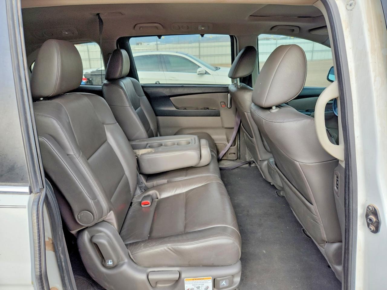 2013 Honda Odyssey Exl White vin: 5FNRL5H60DB047265
