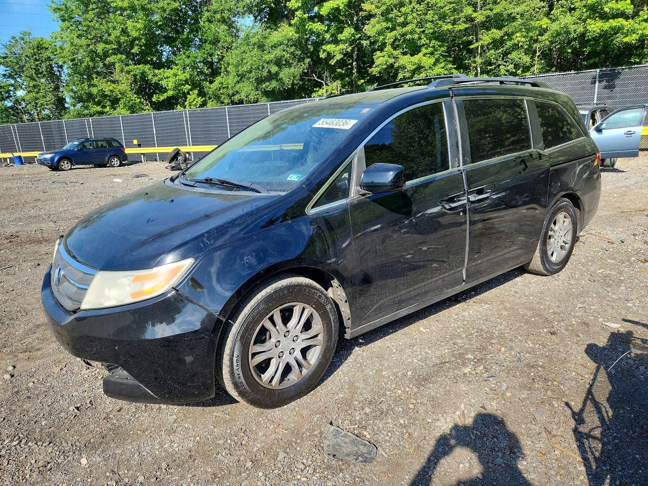 2013 Honda Odyssey Exl Черный vin: 5FNRL5H60DB054958