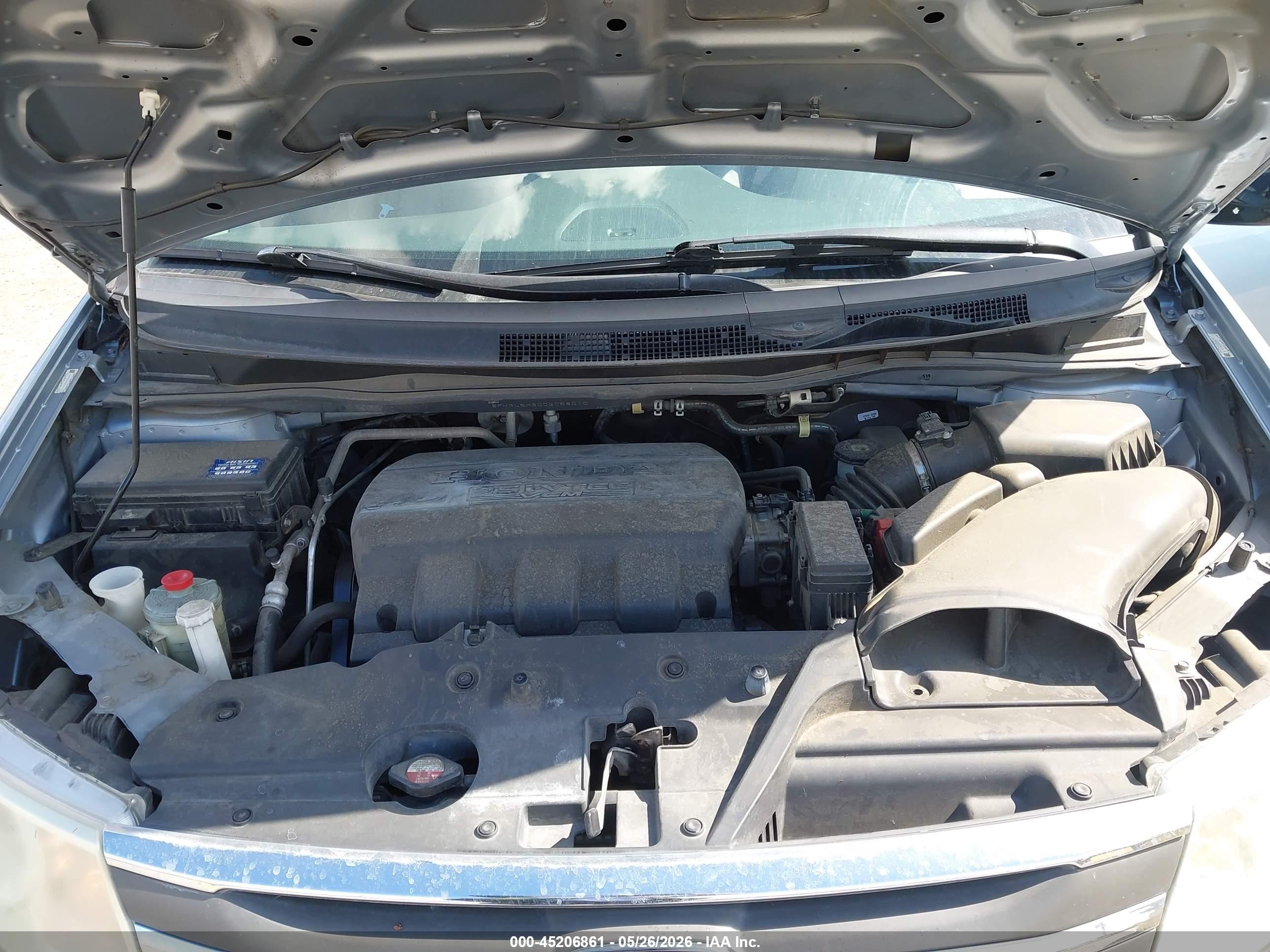 2013 Honda Odyssey Ex-l Light Blue vin: 5FNRL5H60DB058010