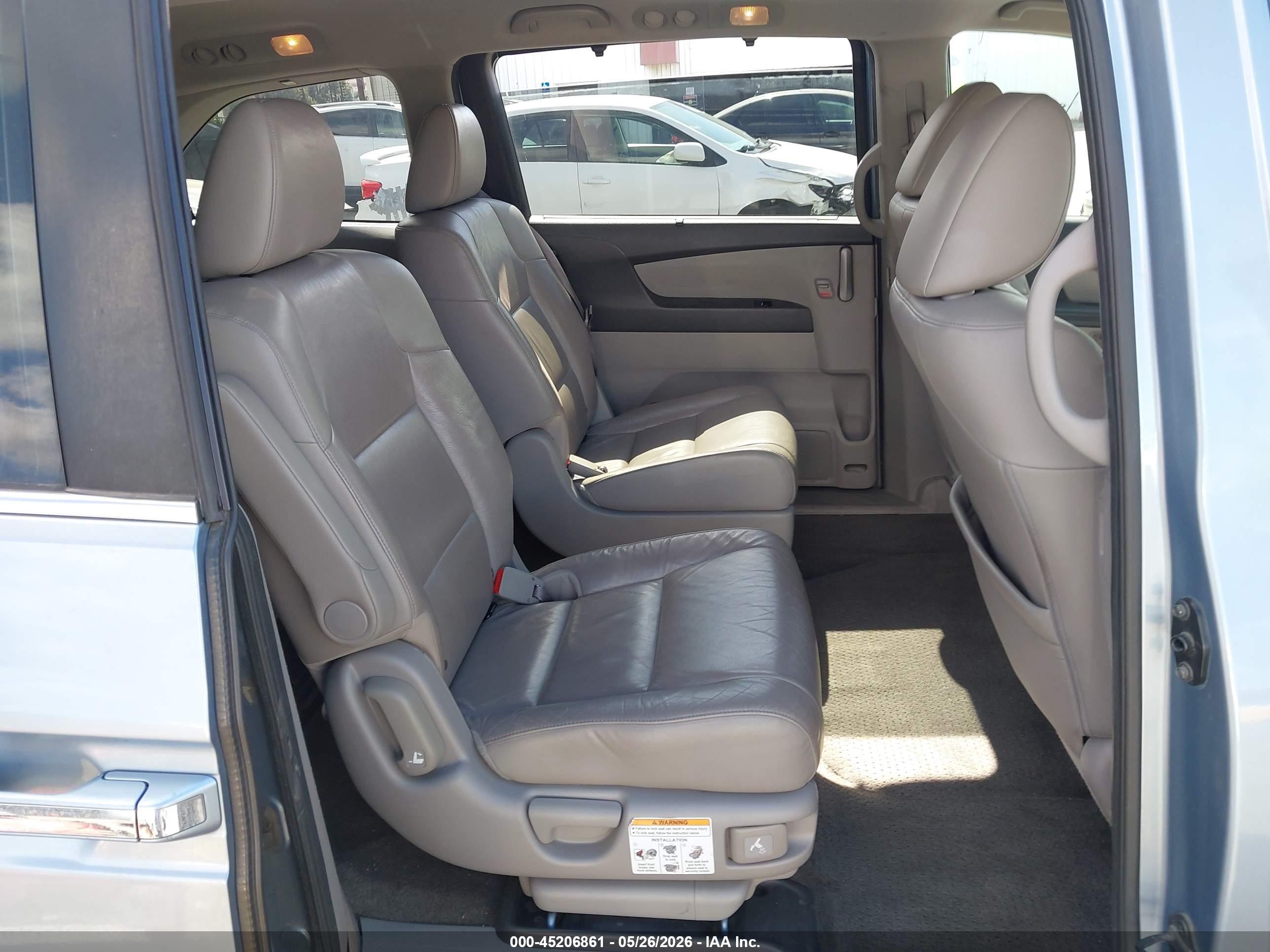 2013 Honda Odyssey Ex-l Light Blue vin: 5FNRL5H60DB058010
