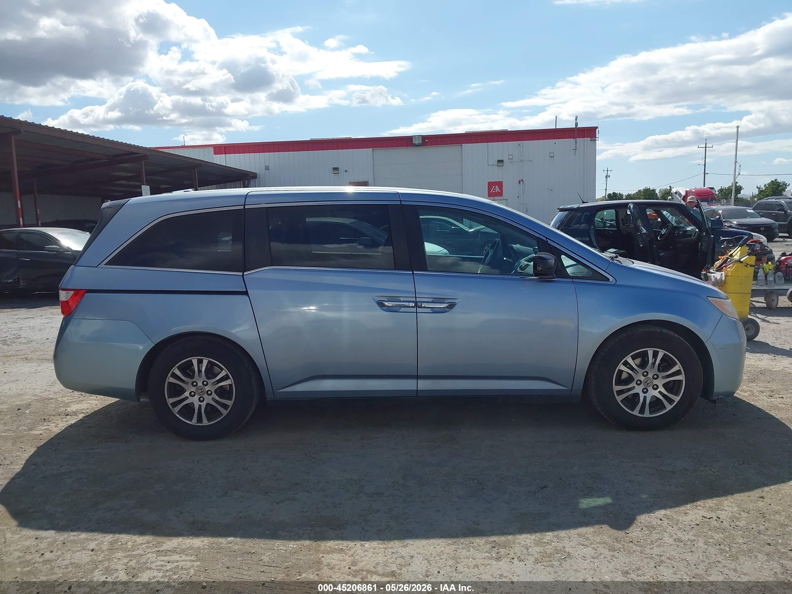 2013 Honda Odyssey Ex-l Light Blue vin: 5FNRL5H60DB058010