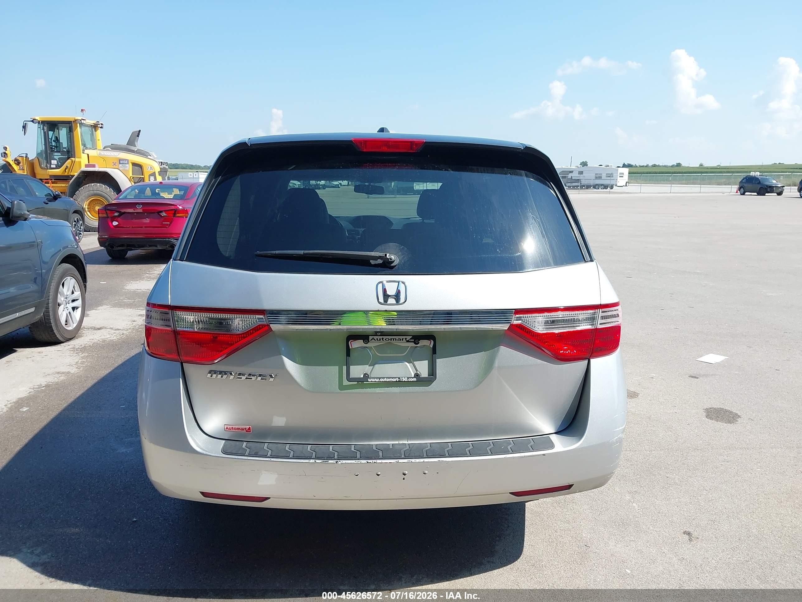 2013 Honda Odyssey Ex-l Silver vin: 5FNRL5H60DB064650
