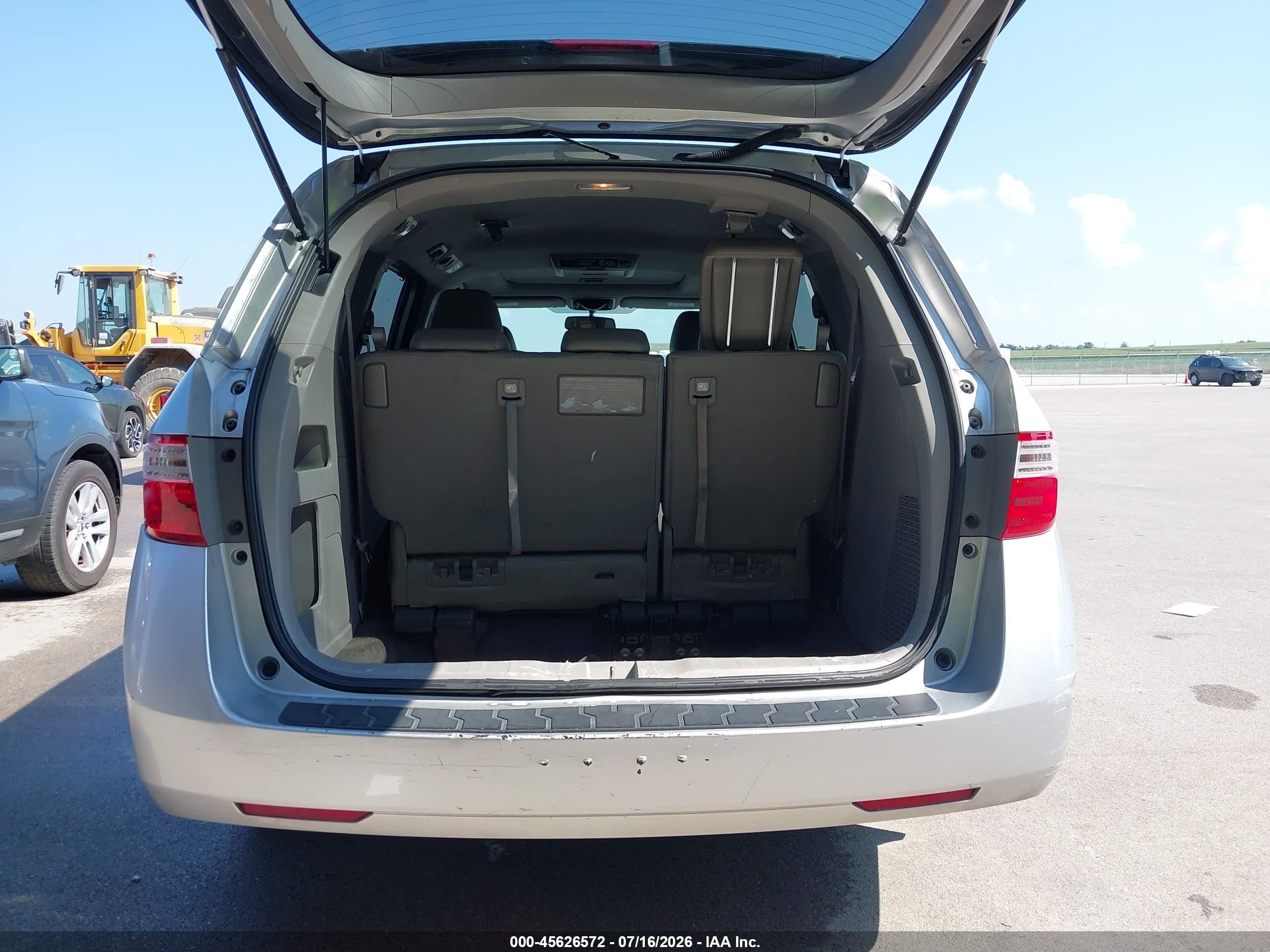 2013 Honda Odyssey Ex-l Silver vin: 5FNRL5H60DB064650