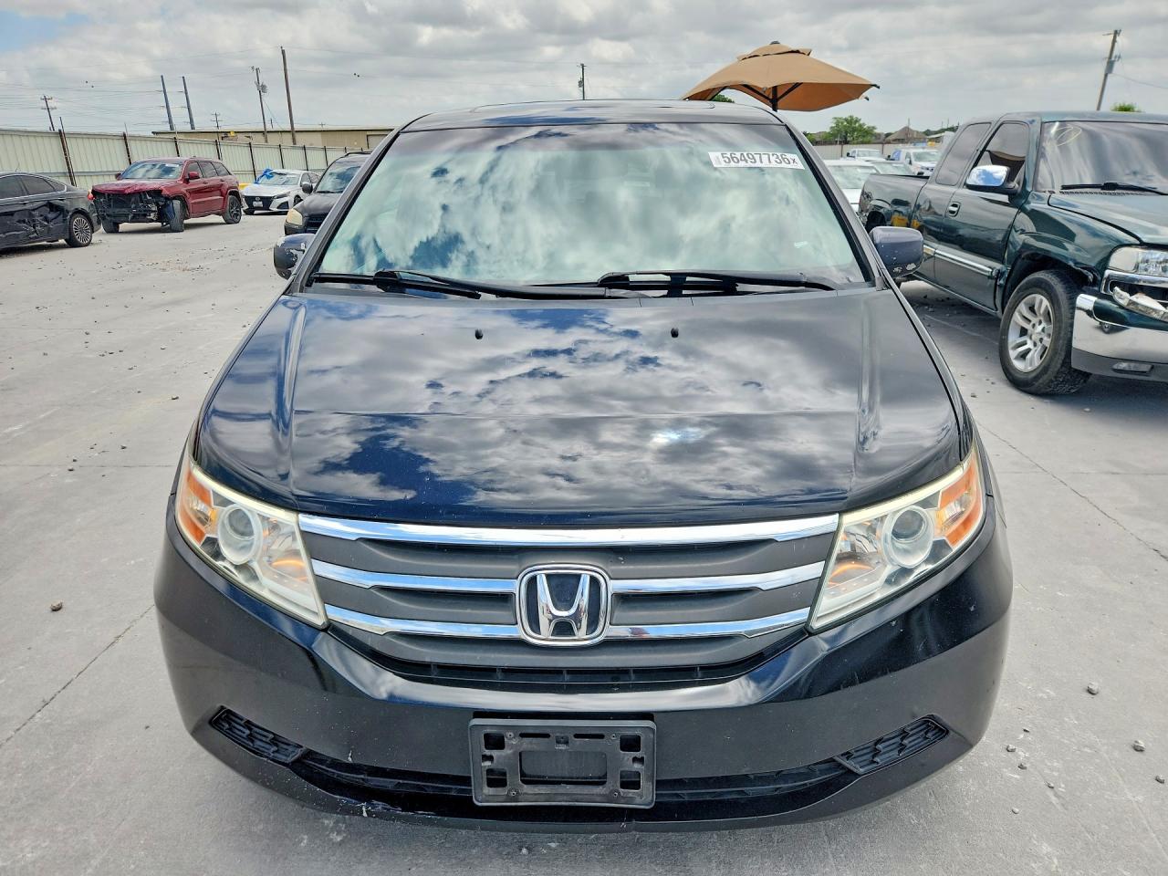 2013 Honda Odyssey Exl Black vin: 5FNRL5H60DB077978