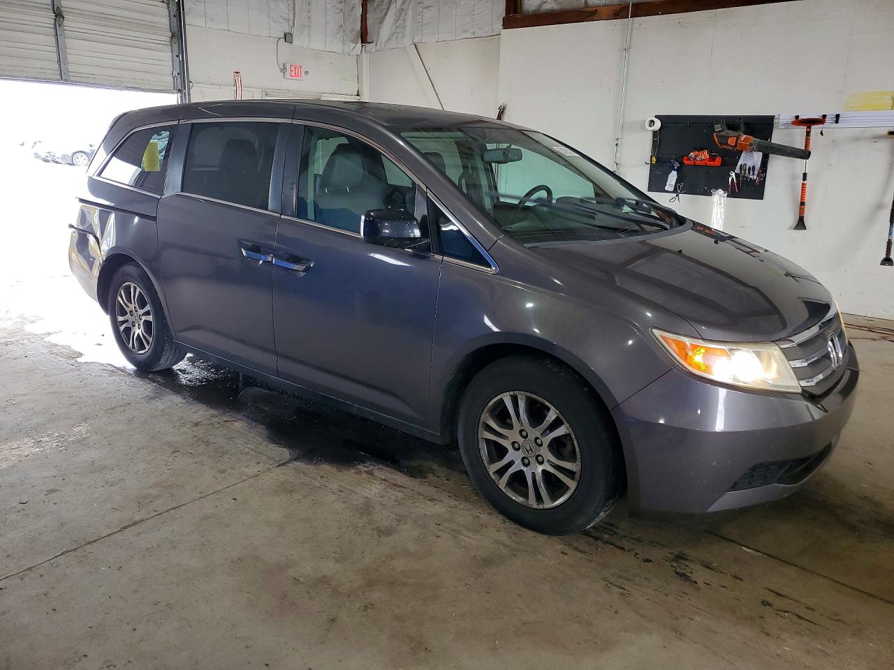 2013 Honda Odyssey Exl Серый vin: 5FNRL5H60DB079214