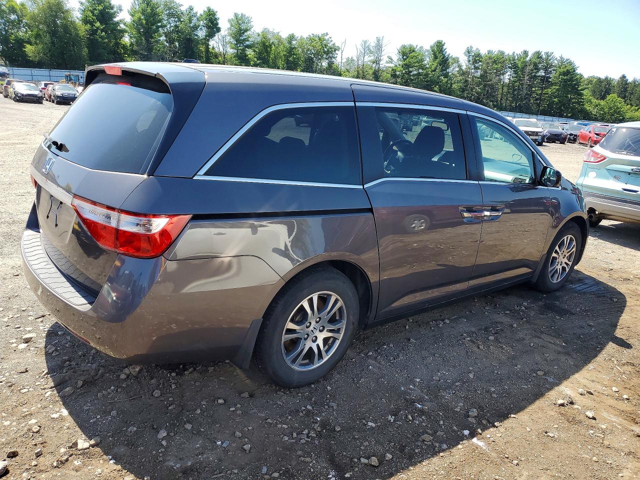 2013 Honda Odyssey Exl Gray vin: 5FNRL5H60DB081920