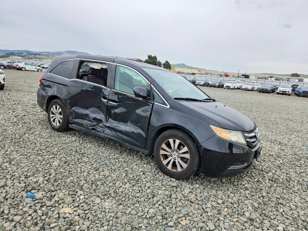 2014 Honda Odyssey Exl Black vin: 5FNRL5H60EB002442