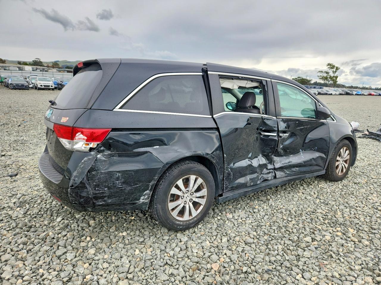 2014 Honda Odyssey Exl Black vin: 5FNRL5H60EB002442