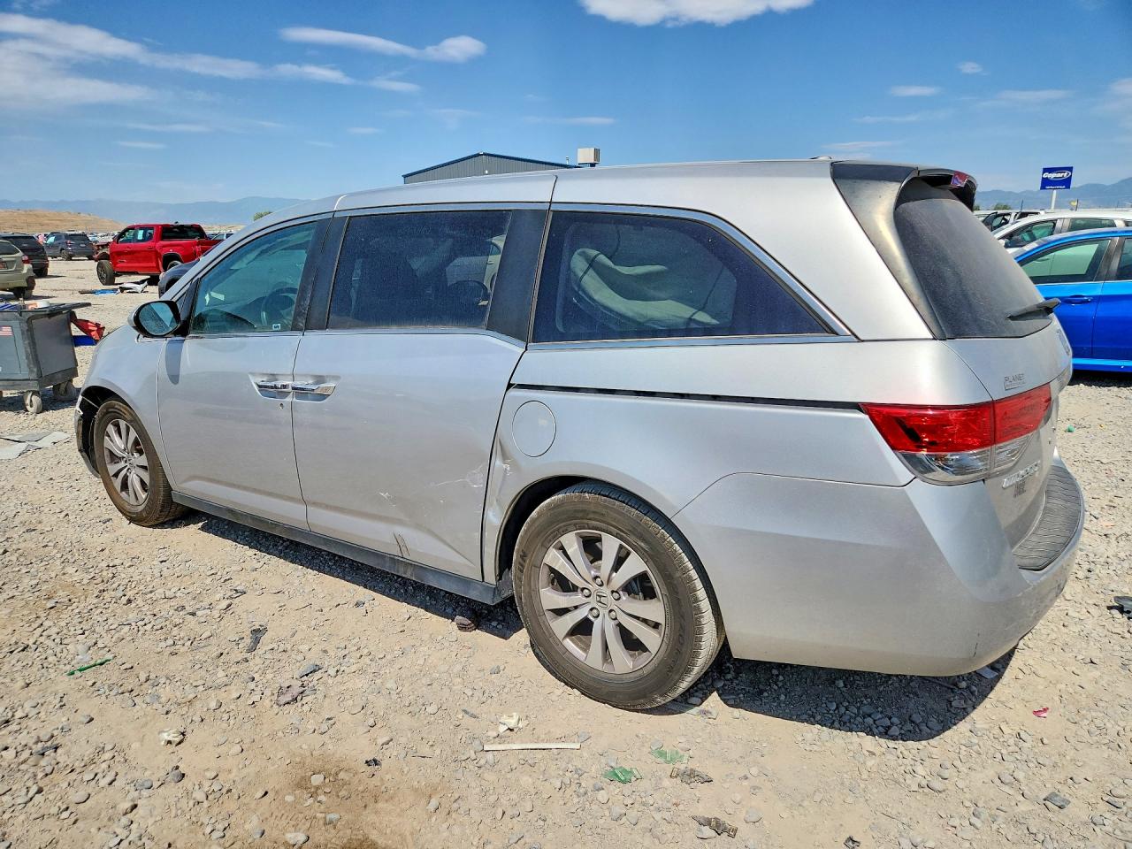 2014 Honda Odyssey Exl Silver vin: 5FNRL5H60EB017135