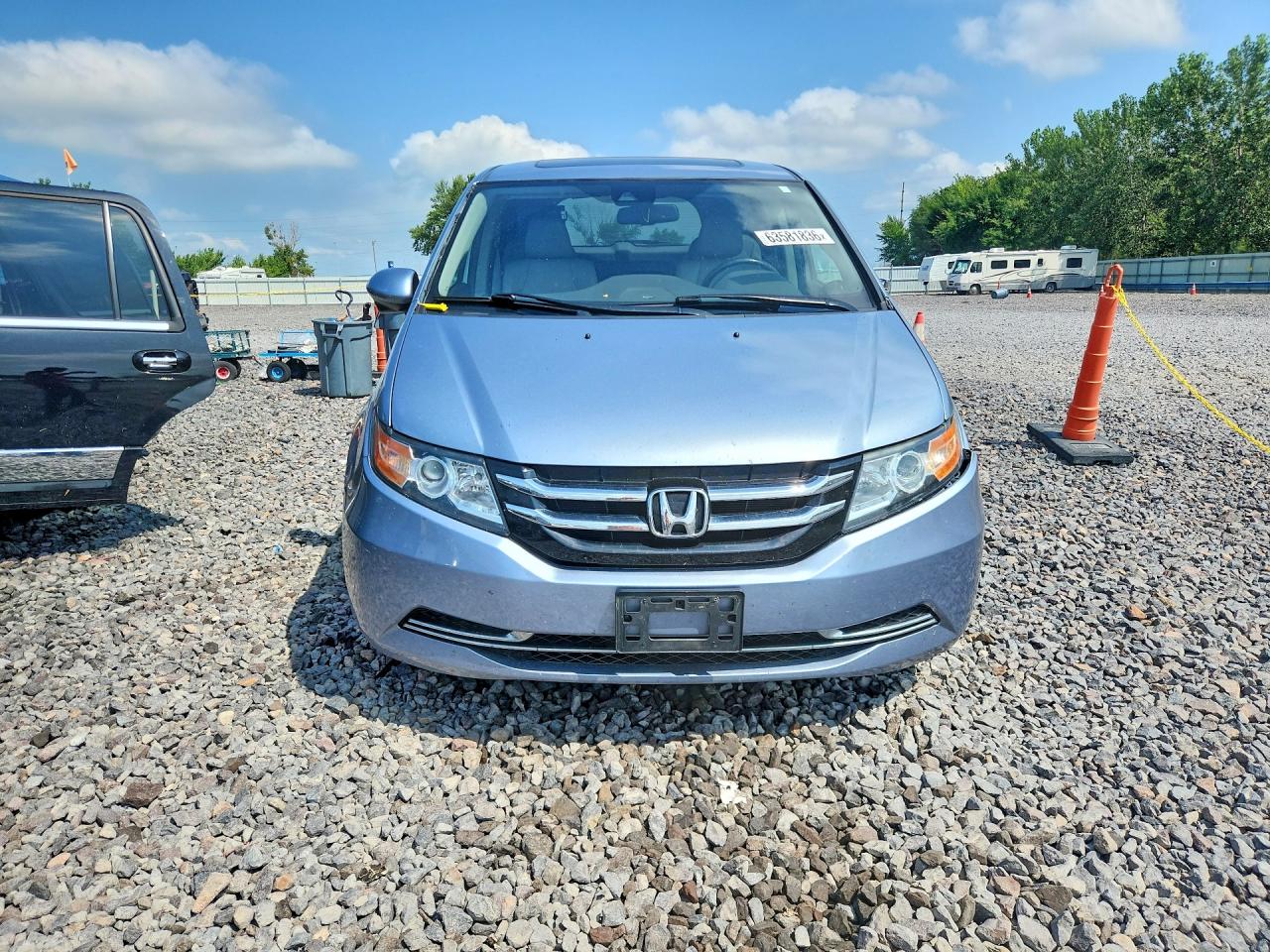 2014 Honda Odyssey Exl Серебряный vin: 5FNRL5H60EB022013