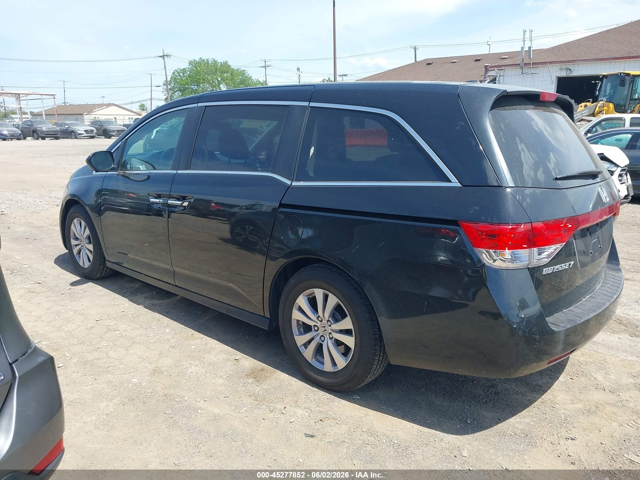 2014 Honda Odyssey Ex-l Black vin: 5FNRL5H60EB024229