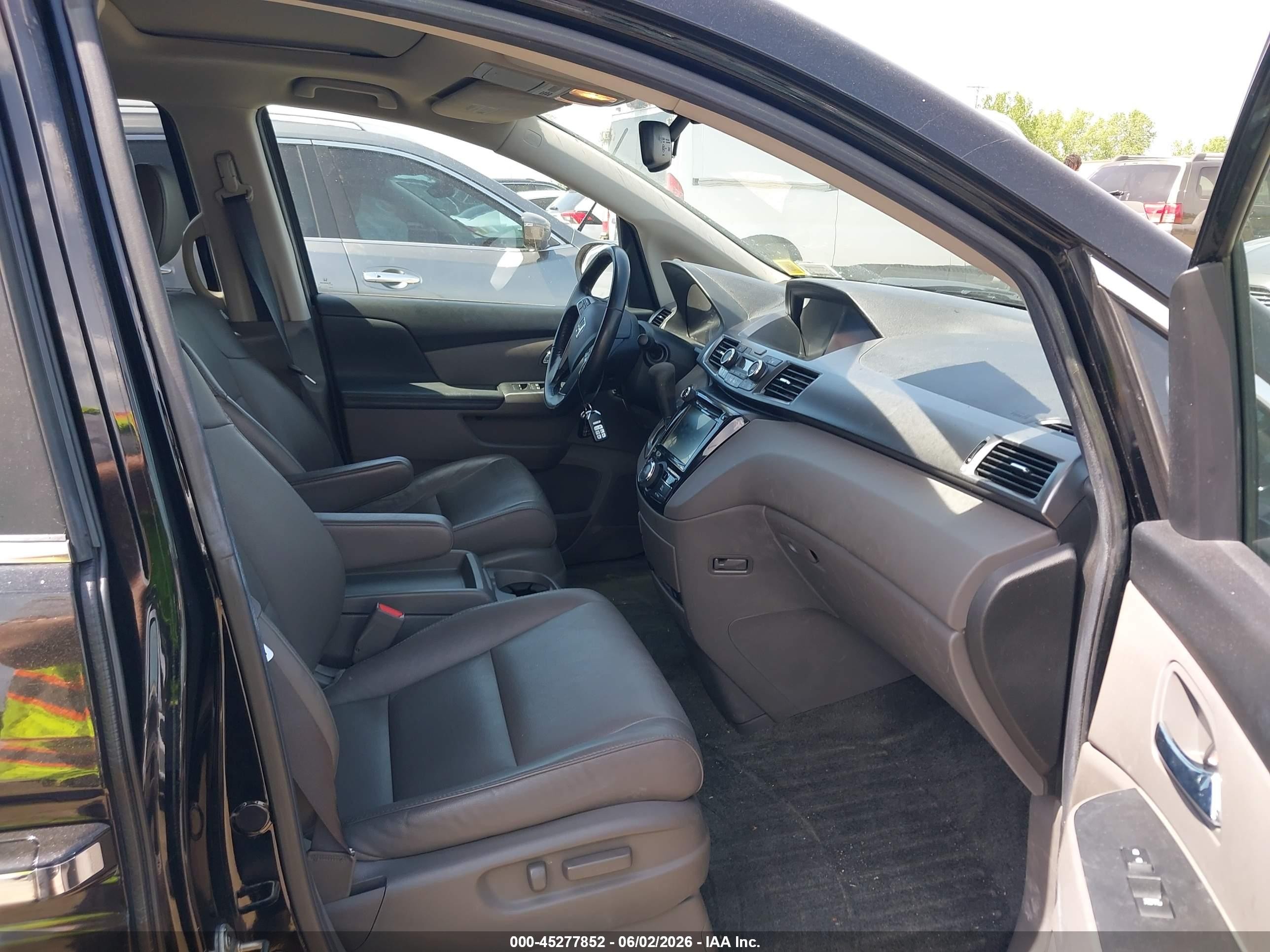 2014 Honda Odyssey Ex-l Black vin: 5FNRL5H60EB024229