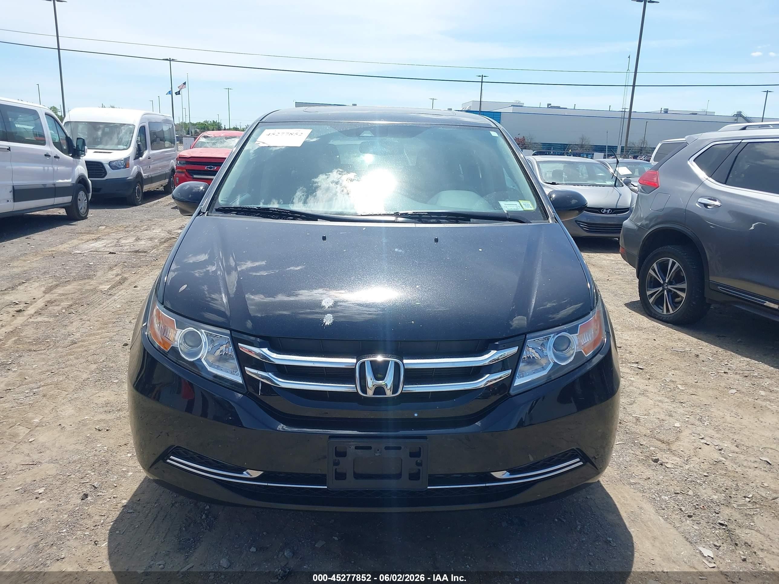 2014 Honda Odyssey Ex-l Black vin: 5FNRL5H60EB024229