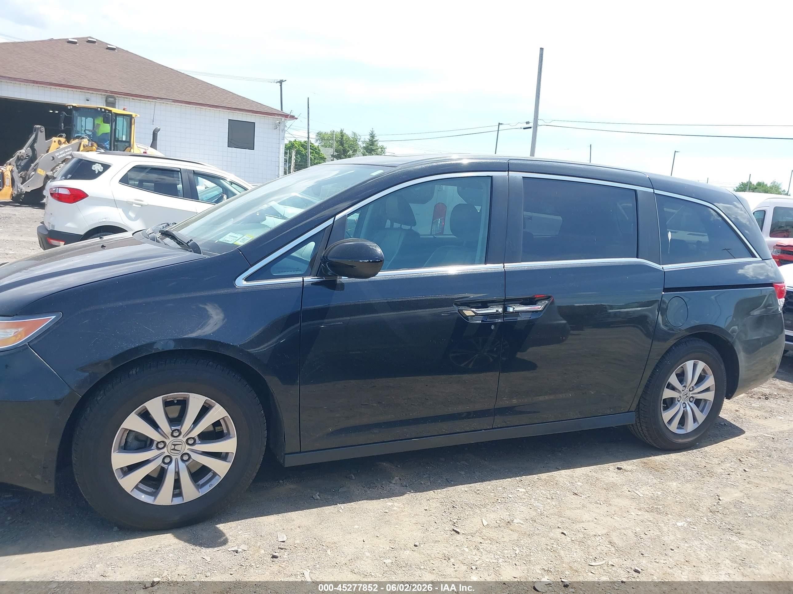 2014 Honda Odyssey Ex-l Black vin: 5FNRL5H60EB024229