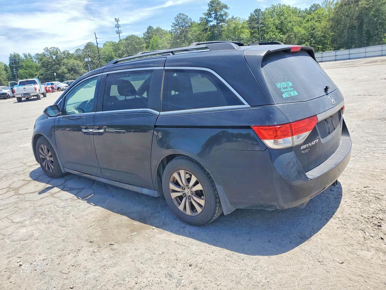 2014 Honda Odyssey Exl Black vin: 5FNRL5H60EB026417