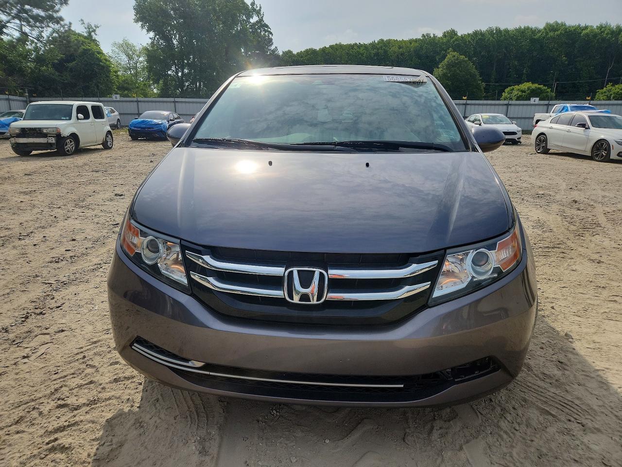 2014 Honda Odyssey Exl Серый vin: 5FNRL5H60EB036901