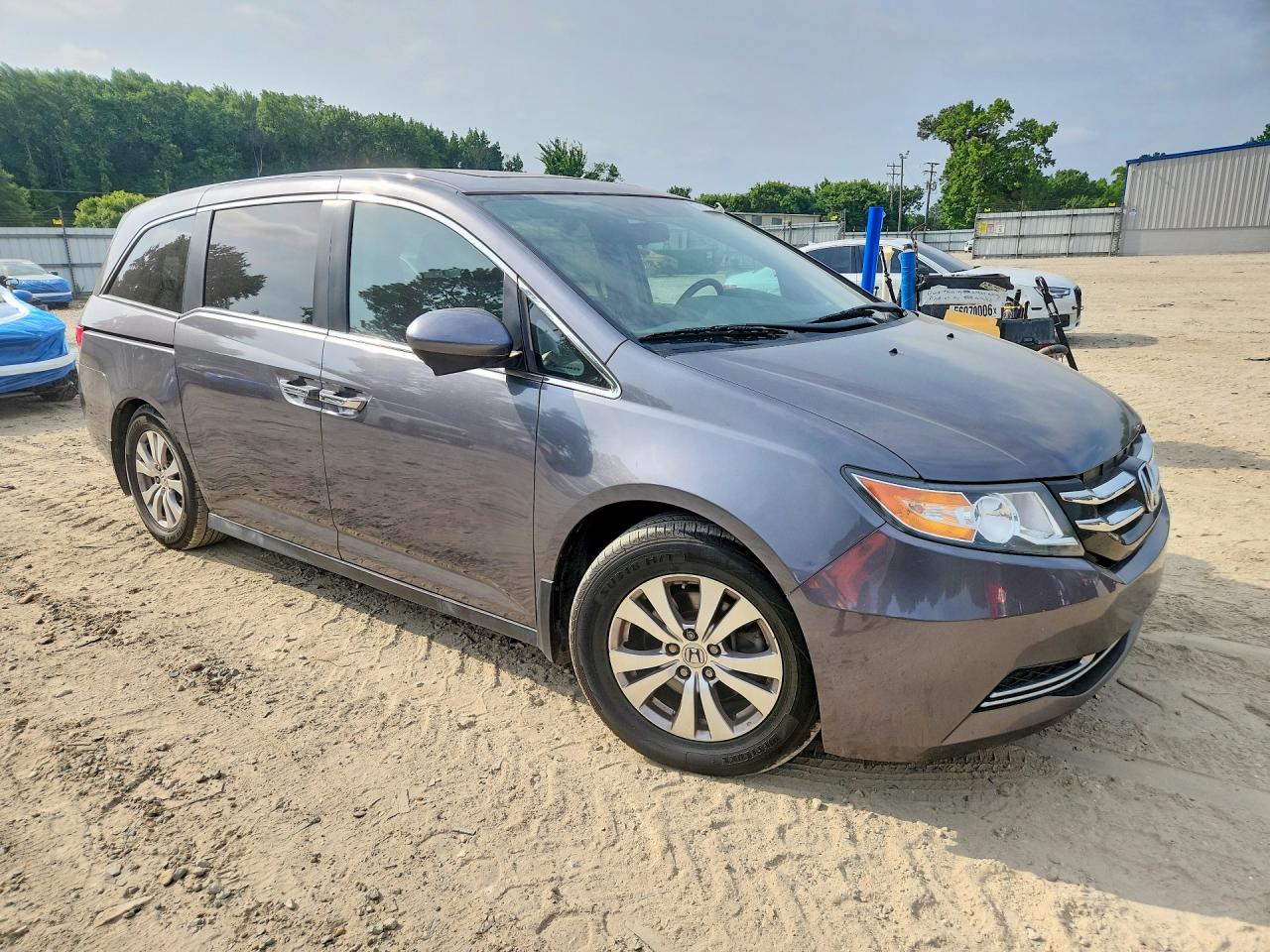 2014 Honda Odyssey Exl Серый vin: 5FNRL5H60EB036901