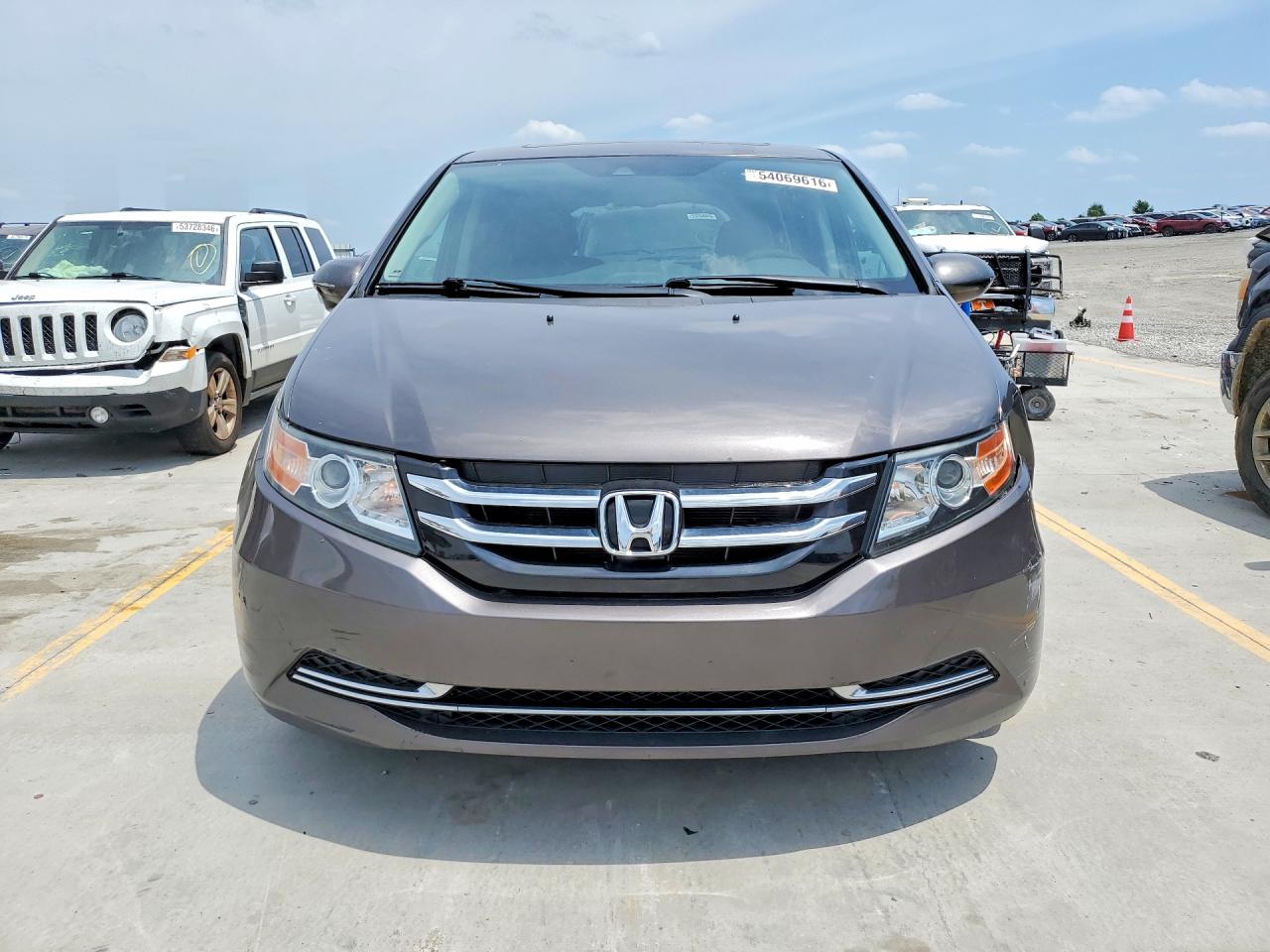 2014 Honda Odyssey Exl Gray vin: 5FNRL5H60EB037322