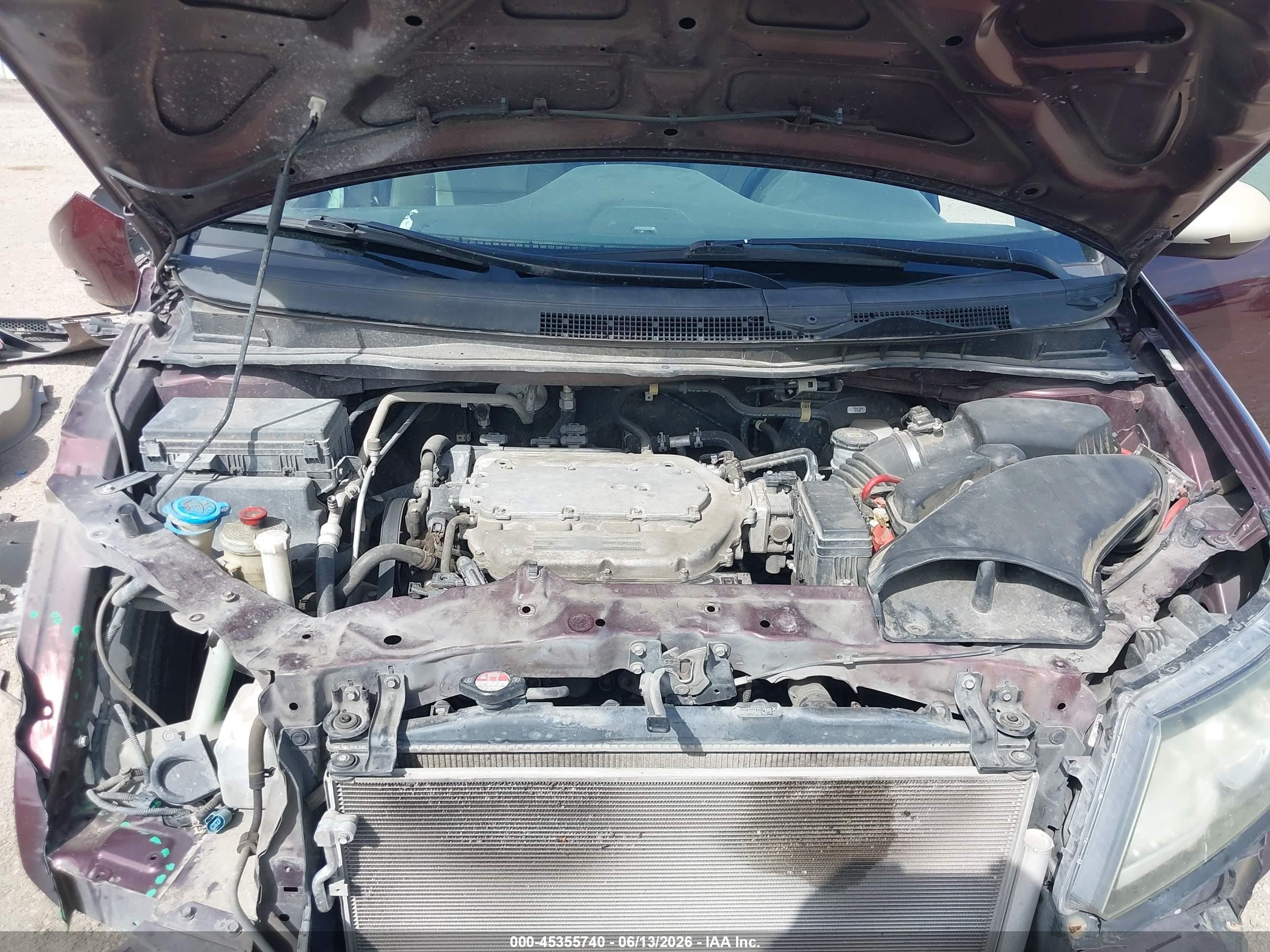 2014 Honda Odyssey Ex-l Purple vin: 5FNRL5H60EB049941