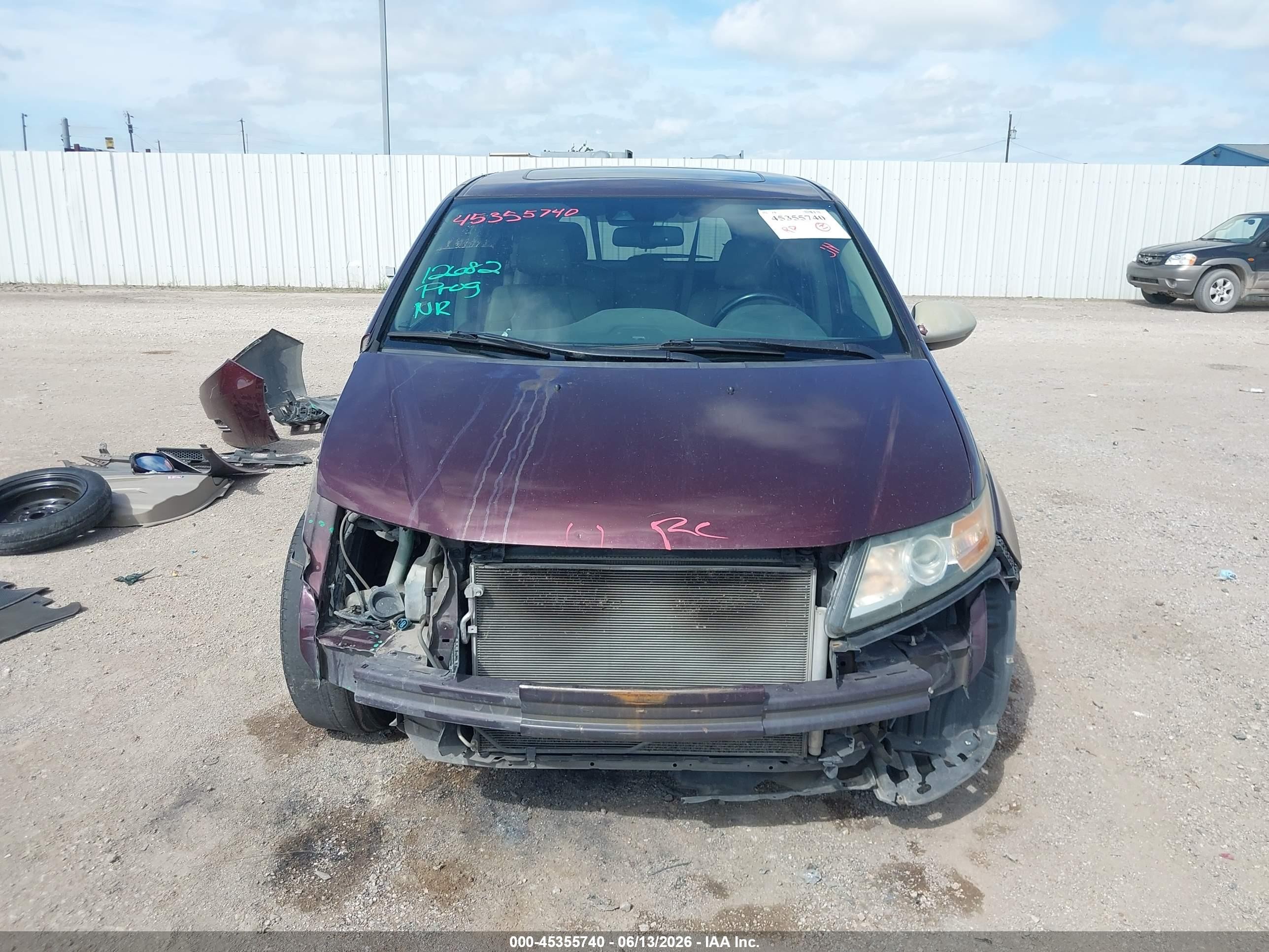 2014 Honda Odyssey Ex-l Purple vin: 5FNRL5H60EB049941