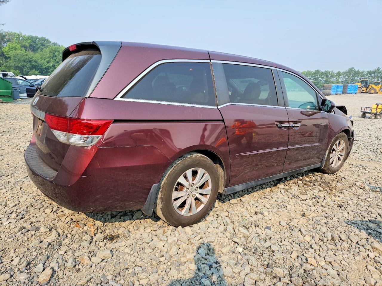 2014 Honda Odyssey Exl Burgundy vin: 5FNRL5H60EB049972